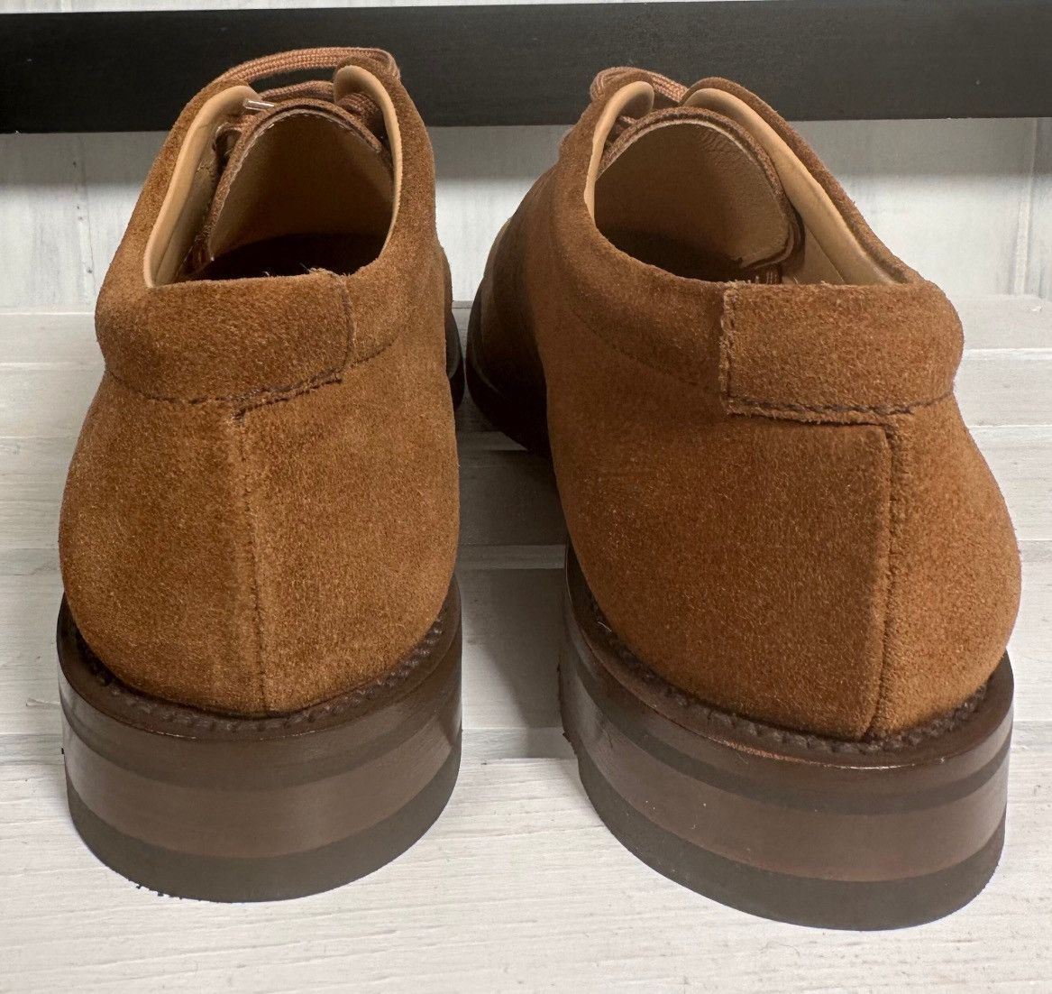 Church's Church's Tan Suede Lace-Up Derby Shoes, Size 37/7 Size US 7 / IT 37 - 4 Thumbnail