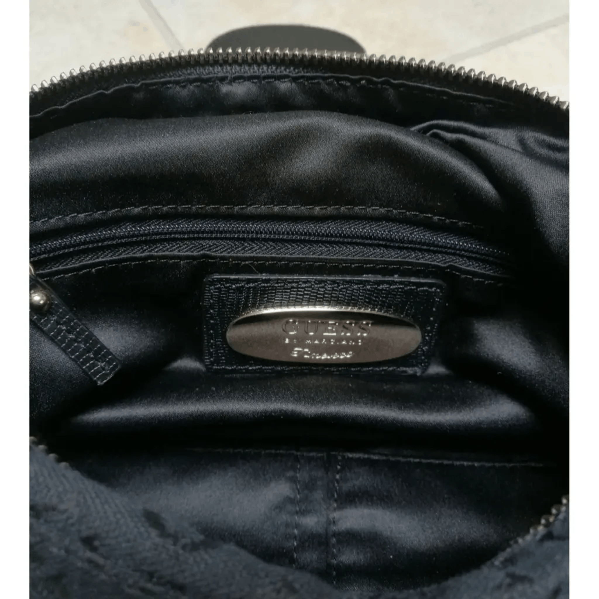 Guess GUESS Monogram Shoulder Bag Black Silver Logo Size ONE SIZE - 4 Thumbnail