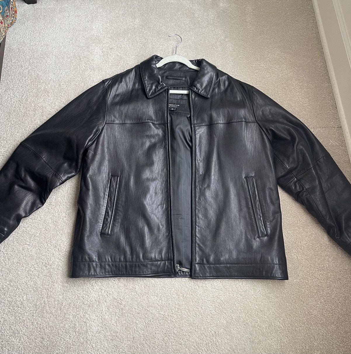 Men s Claiborne Leather Jackets Grailed