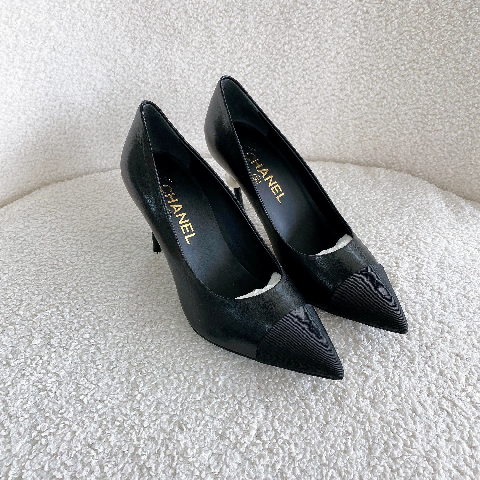 Chanel Chanel Women's Black High Heels 37 8971 Size US 6.5 / IT 36.5 - 3 Thumbnail