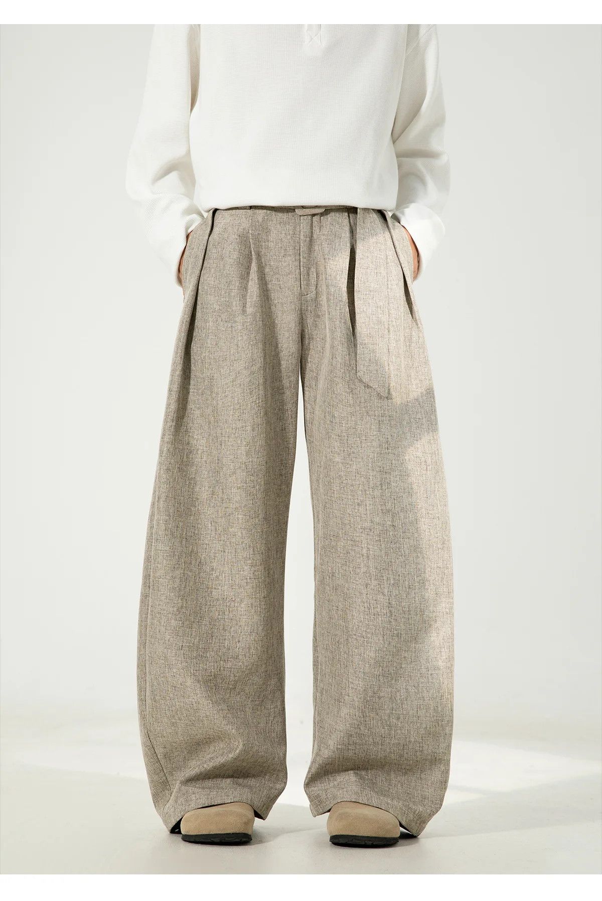 Japanese Brand Wide Leg Baggy Korean Style Pants Size US 34 / EU 50 - 2 Thumbnail