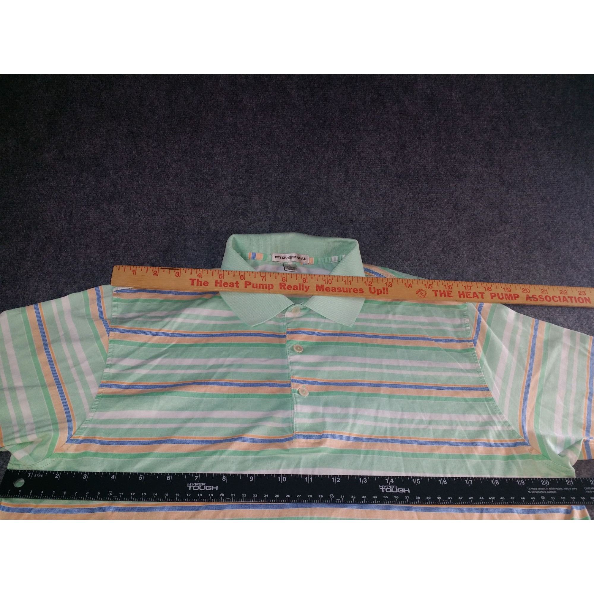 Peter Millar Peter Millar Polo Men Sz M Striped Cotton Golf Casual Sports Size US M / EU 48-50 / 2 - 6 Thumbnail