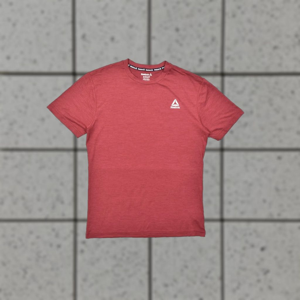 Reebok Reebok Men Delta Core SS Tee Shirt Rhubarb Heather Small Regular Crew Neck Performance Shirt Size S Men’s Shirts Size US S / EU 44-46 / 1 - 1 Thumbnail