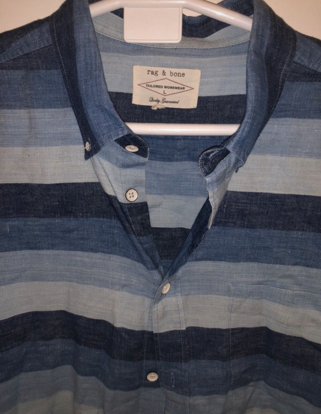 Rag & Bone Blue Workwear shirt by Rag & Bone Size US L / EU 52-54 / 3 - 2 Thumbnail