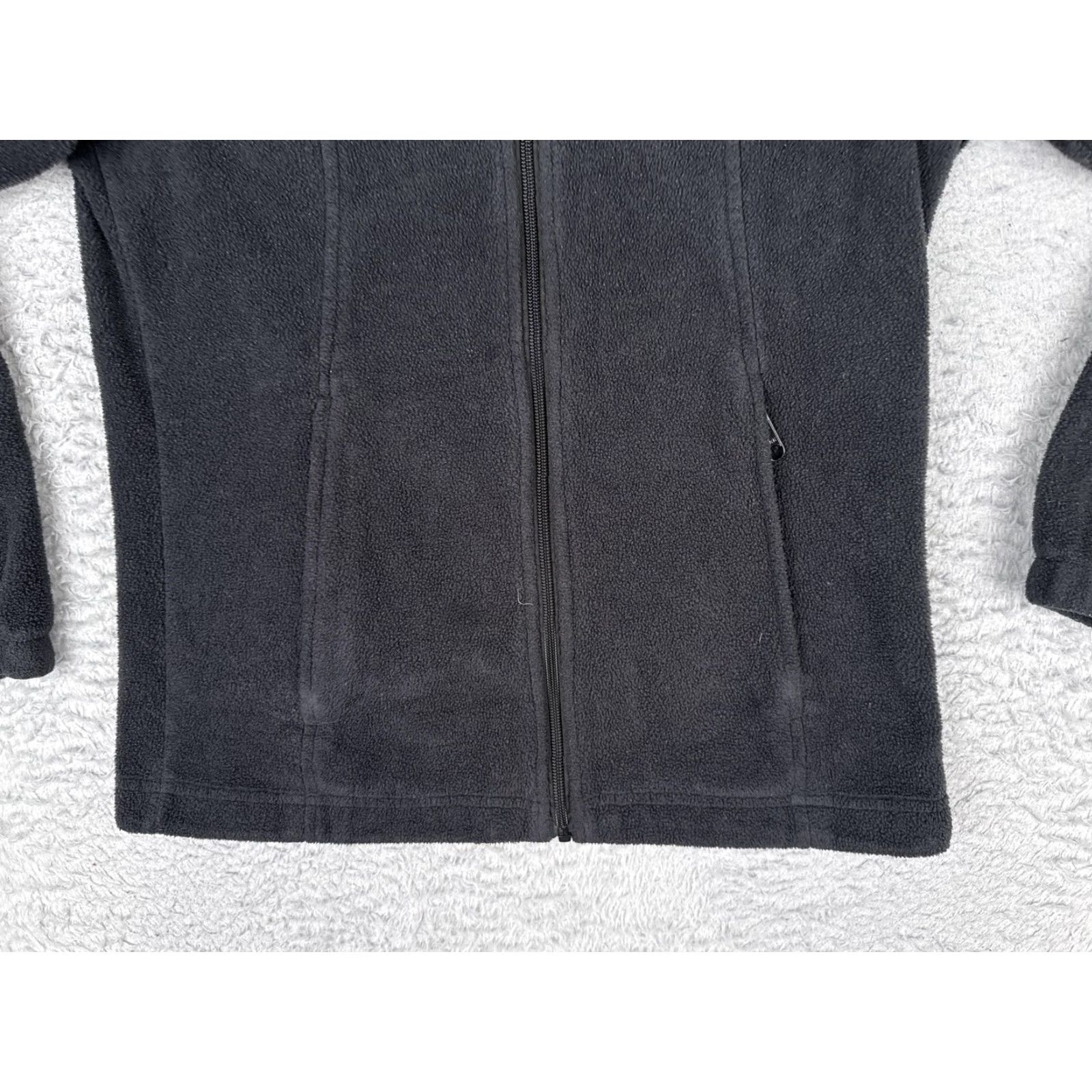 Vintage Columbia Jacket Womens S Black Fleece Full Zip Benton Springs Outdoor Warm Size S / US 4 / IT 40 - 5 Thumbnail