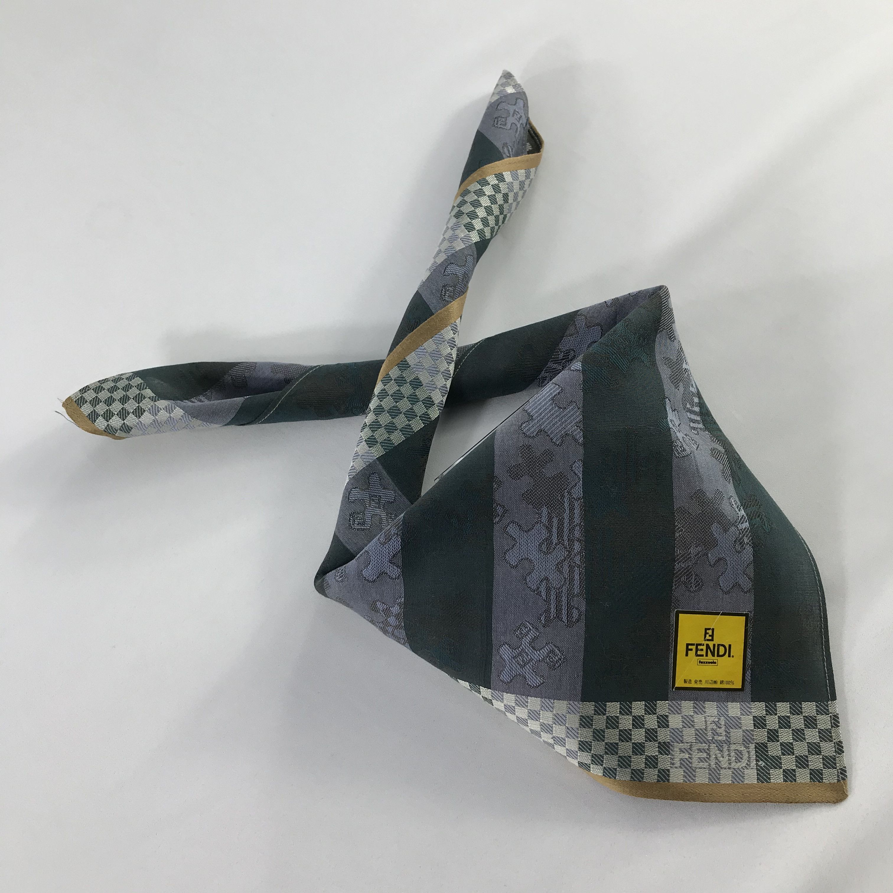 Vintage Vintage Fendi Bandana / Handkerchief / Neckerchief - S708 Size ONE SIZE - 4 Thumbnail