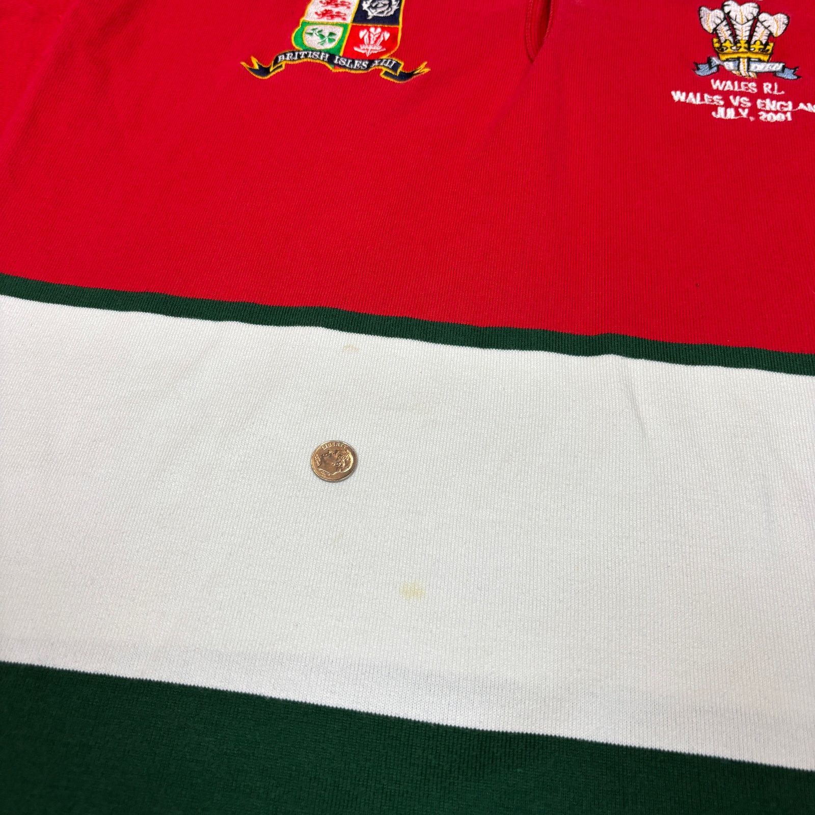 Vintage VTG British Isles XIII Wales RL v England Rugby Shirt Mens L Size US L / EU 52-54 / 3 - 9 Thumbnail