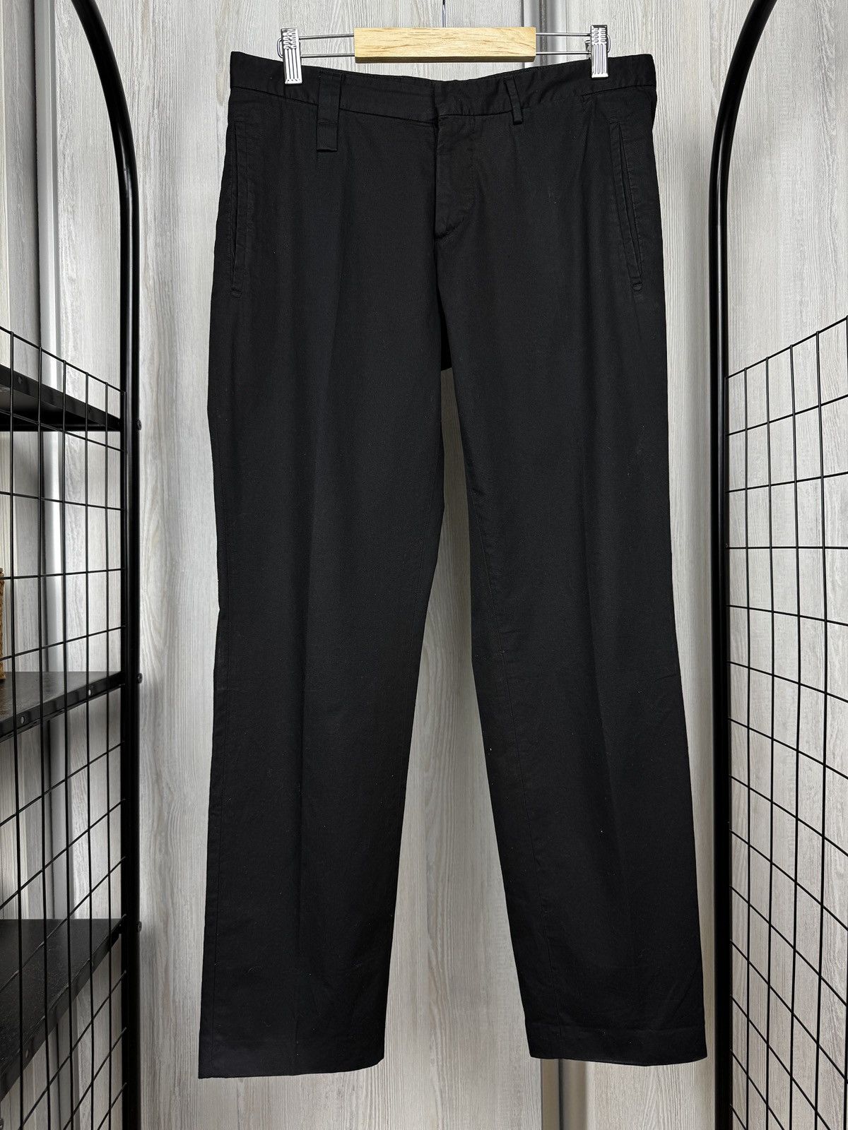 Prada Prada black cotton made in italy 3 pocket chino pants Size US 32 / EU 48 - 2 Thumbnail