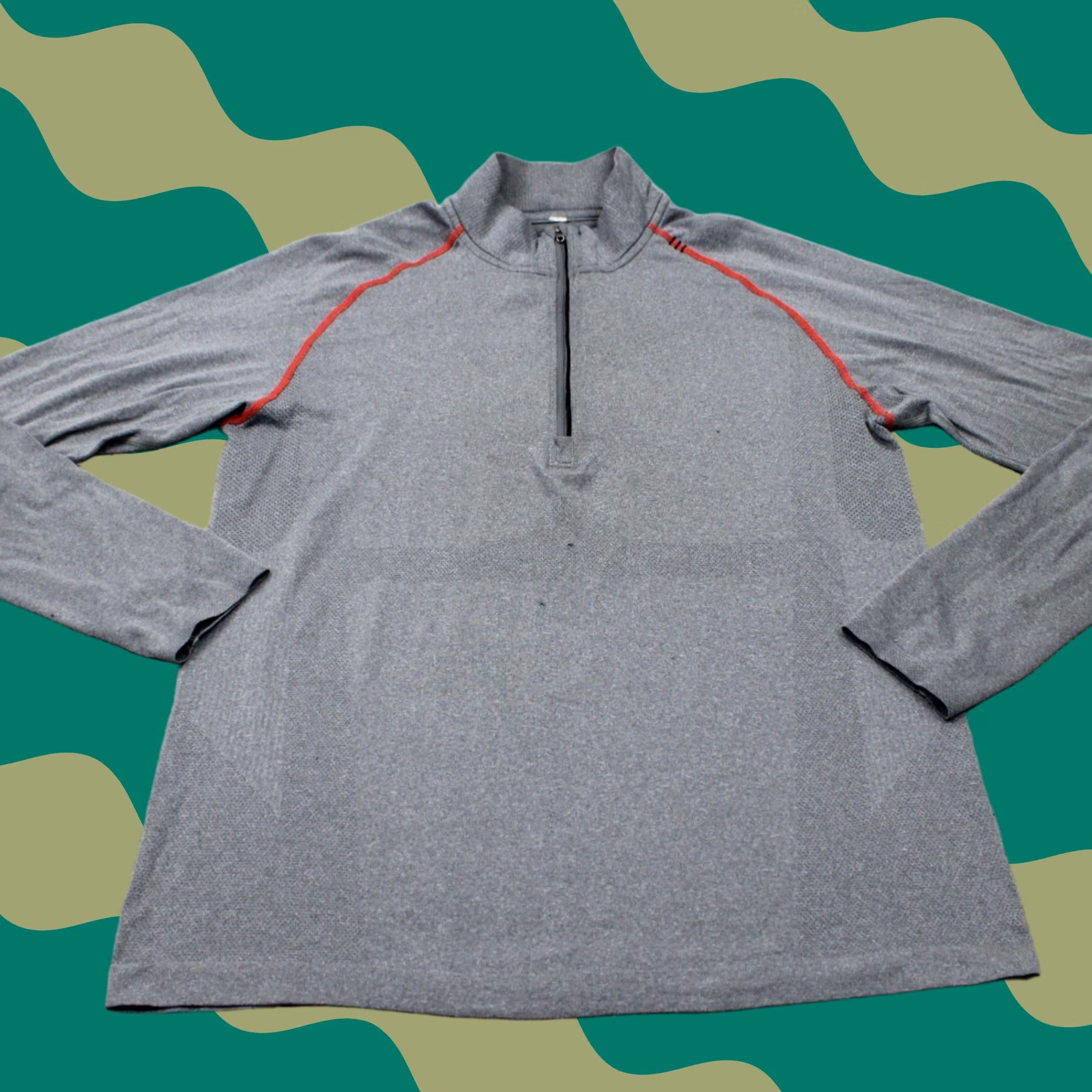 Lululemon Lululemon Metal Tech Sweatshirt Mens Large Gray 1/4 Zip Long Sleeve Pullover Size US L / EU 52-54 / 3 - 1 Thumbnail