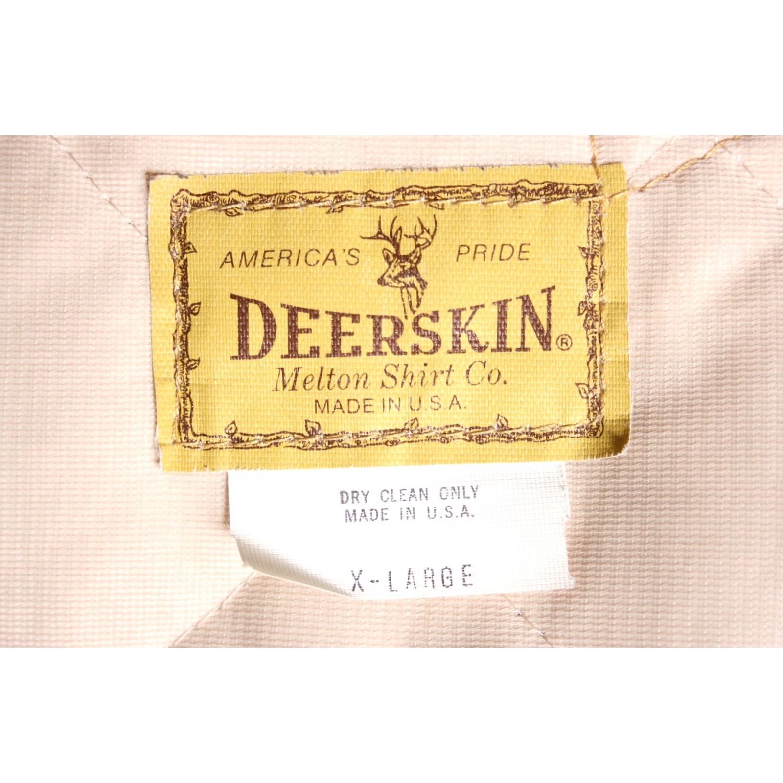 CLOT VINTAGE Melton DEERSKIN Orange Chamois Cloth Quilt Lined Hunting Vest XL Mens Jacket Vest Size US XL / EU 56 / 4 - 7 Thumbnail
