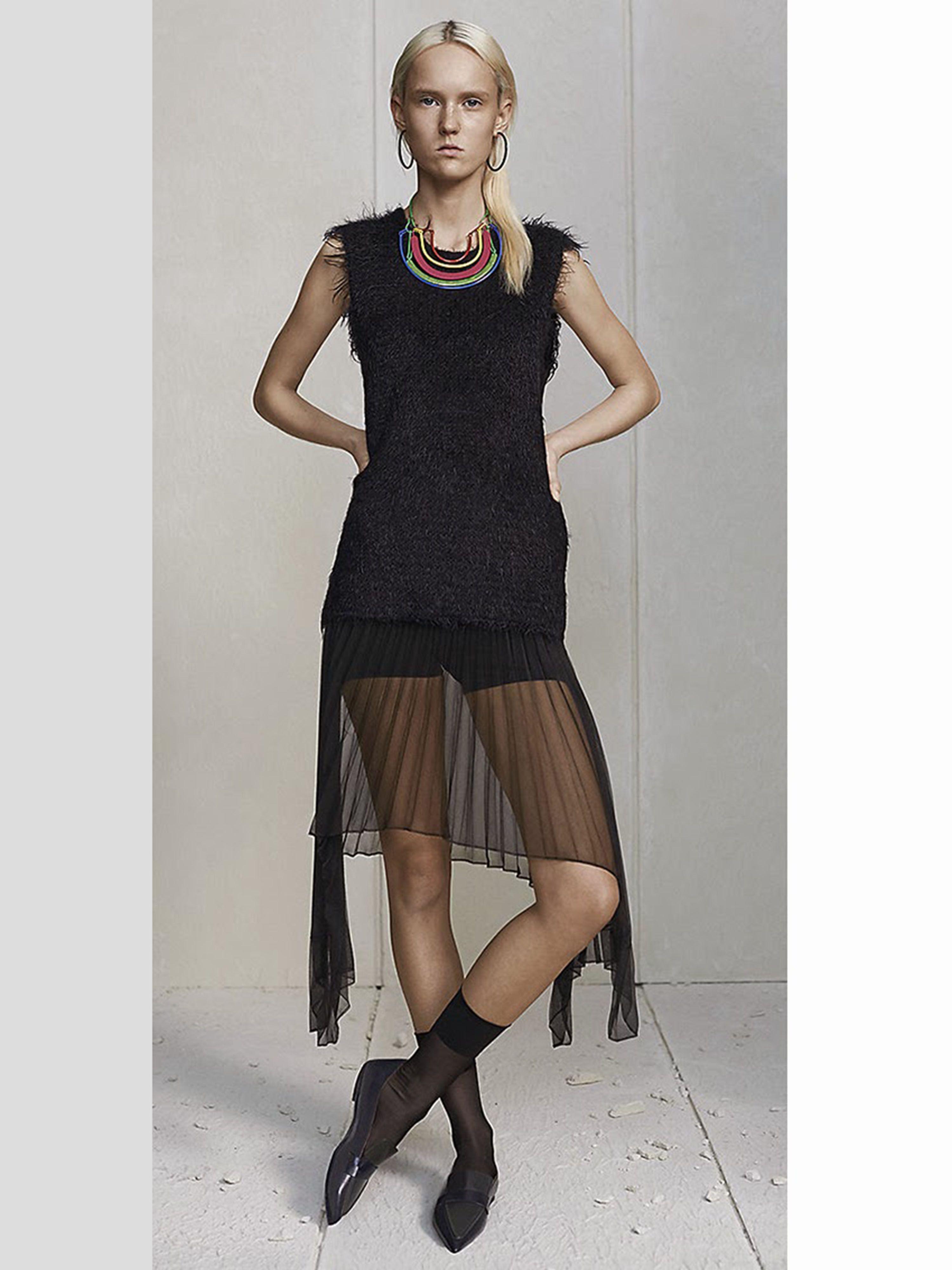 Celine Pre-fall 2014 Organza Pleated Skirt Size 24" / US 00 / IT 34 - 6 Thumbnail