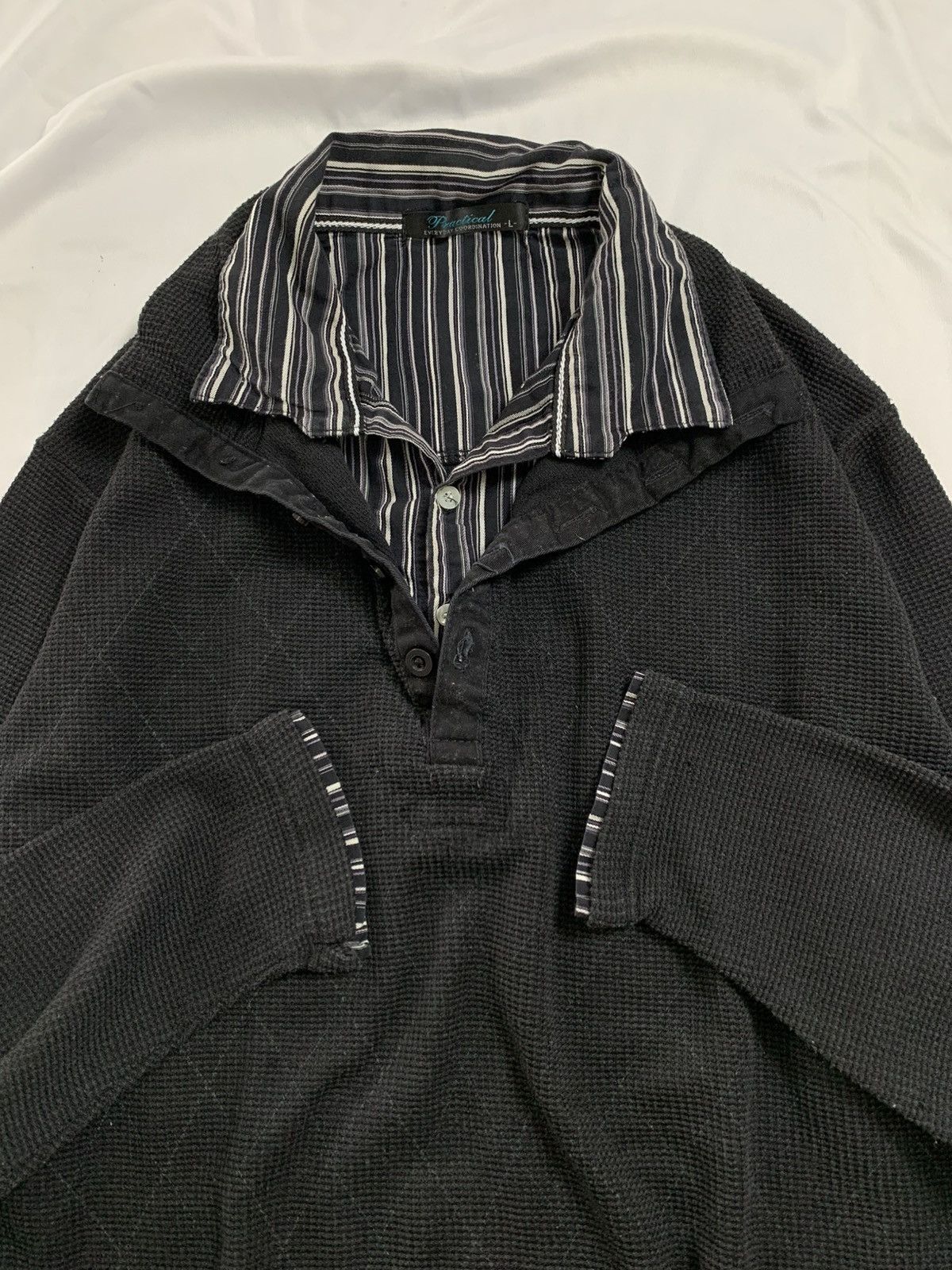KMRii Japanese practical double layer Long Sleeve y2k gothic Size US M / EU 48-50 / 2 - 4 Thumbnail