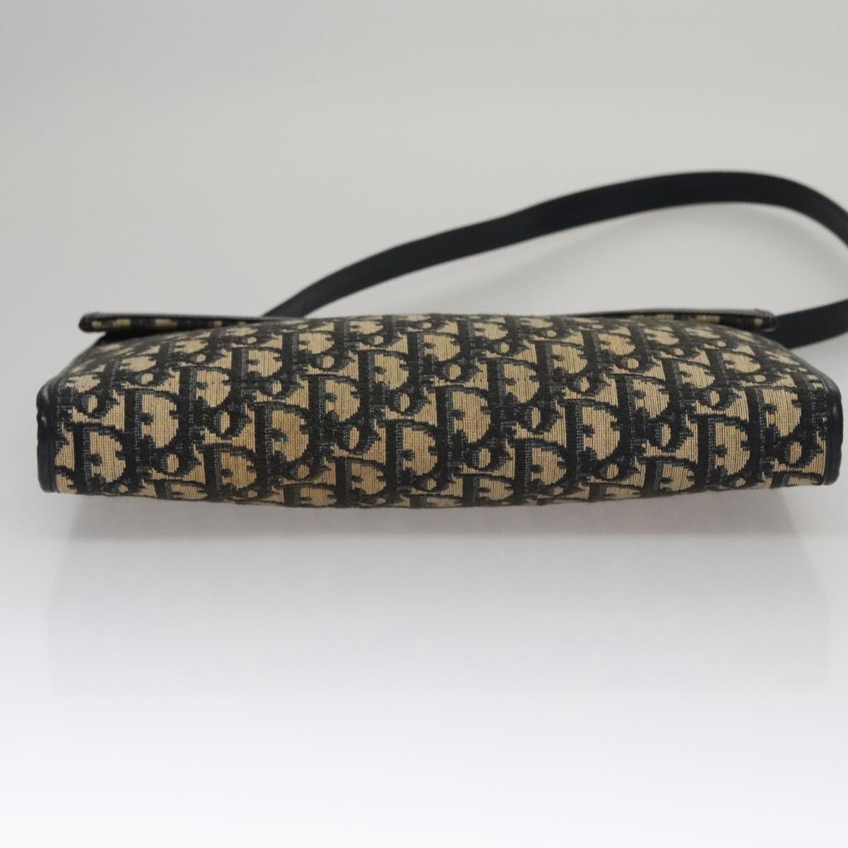 DIOR Trotter Canvas Shoulder Bag Navy