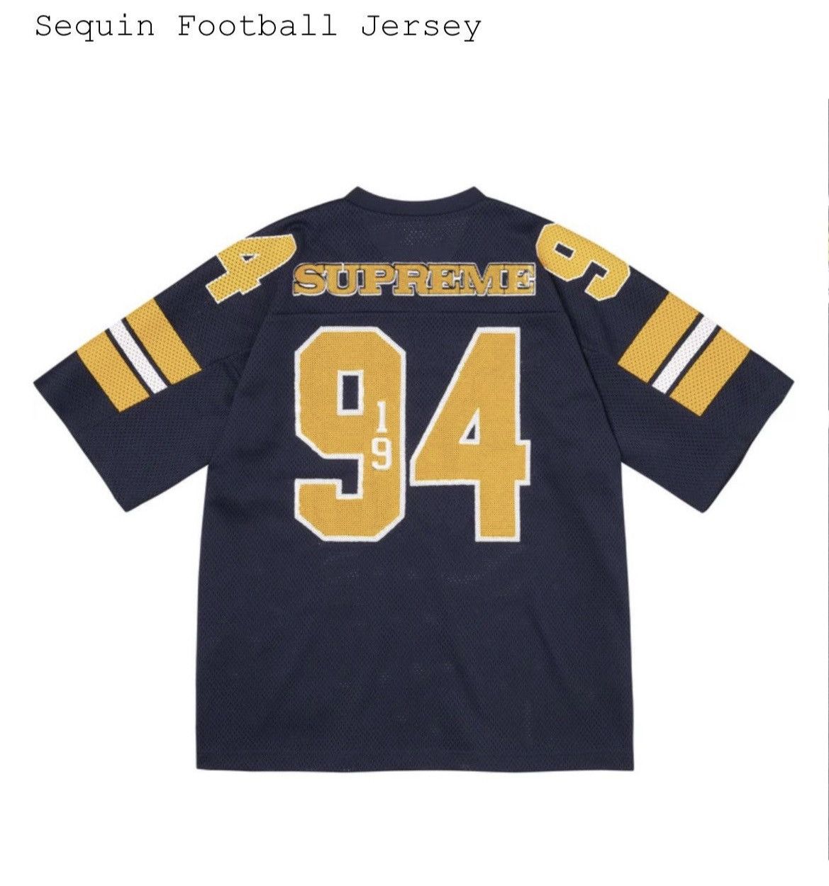 Supreme Supreme Sequin Football Jersey Size US S / EU 44-46 / 1 - 7 Thumbnail