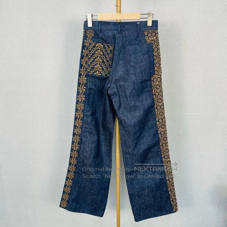 Dior Dior Embroidered Cutout Pocket Jeans. Size US 34 / EU 50 - 2 Thumbnail