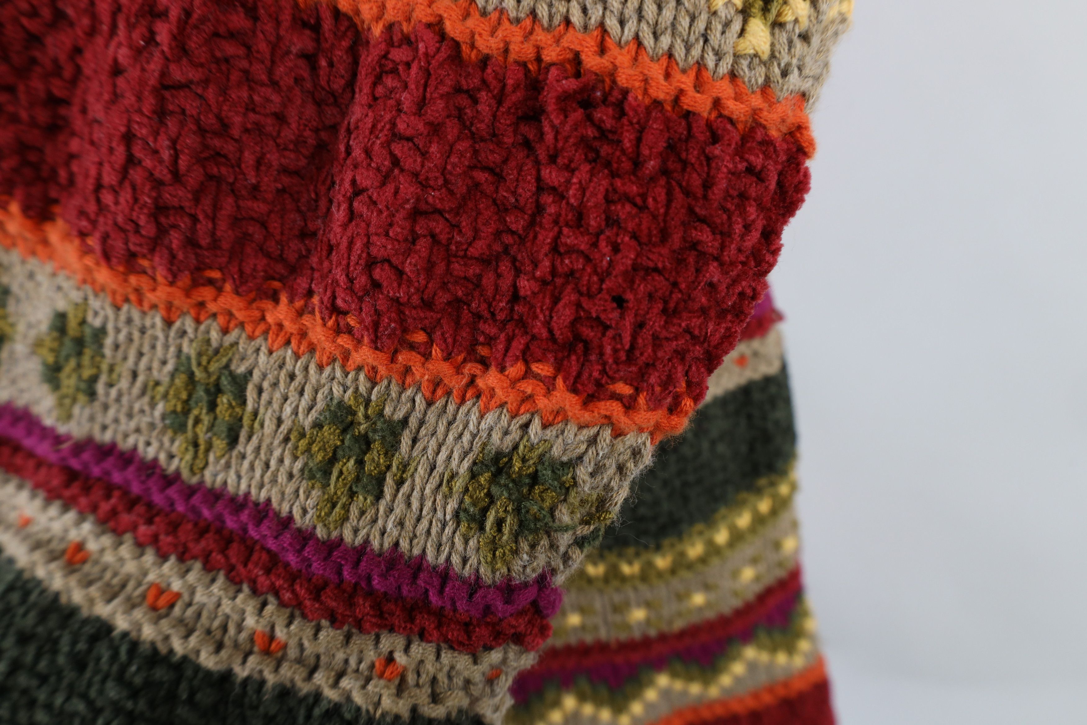Vintage Vintage 90s Streetwear Fair Isle Knit Cardigan Sweater Size S / US 4 / IT 40 - 8 Thumbnail