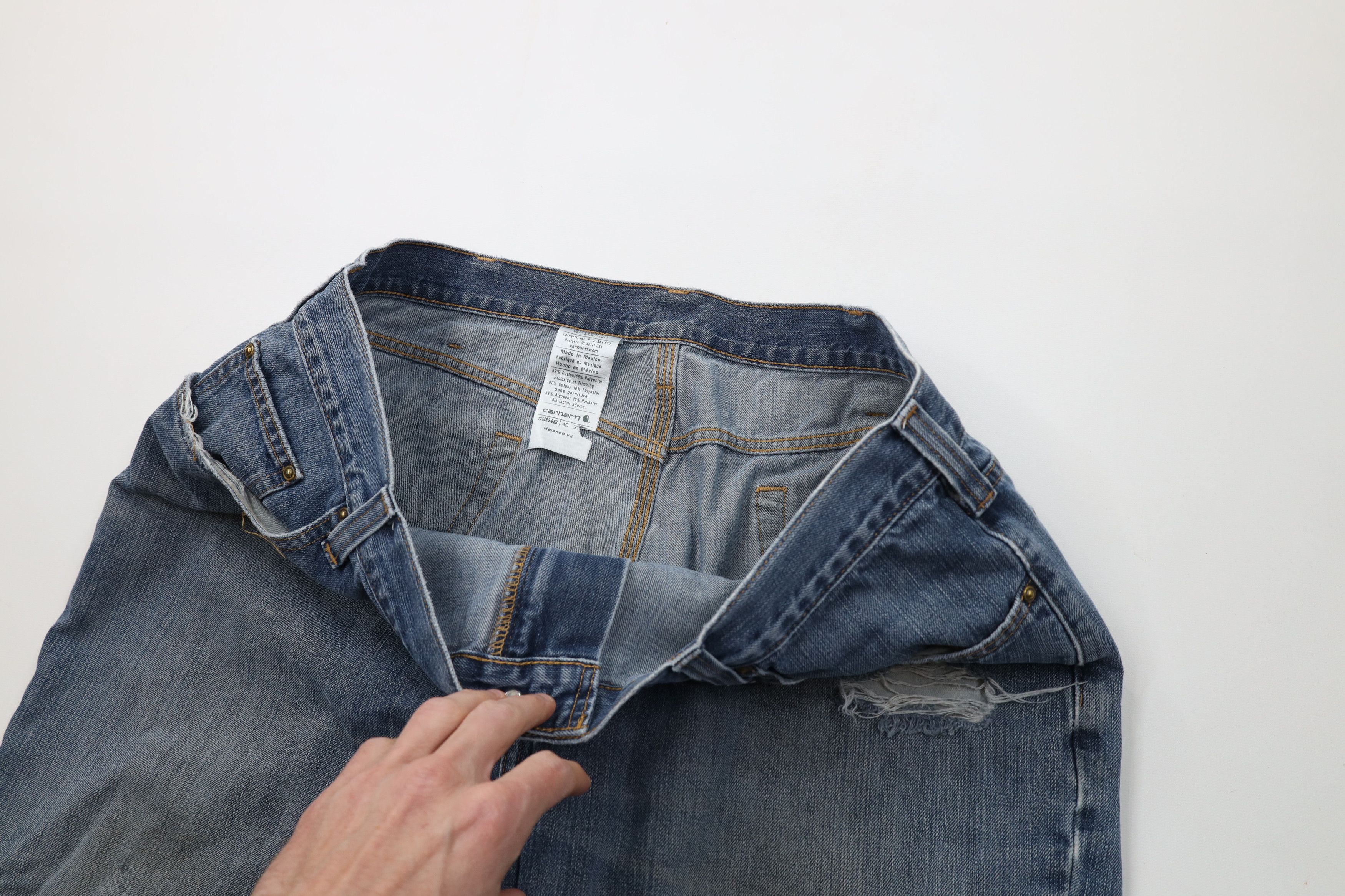 Carhartt Vintage Y2K Carhartt Relaxed Fit Wide Leg Denim Jeans Blue Size US 40 / EU 56 - 10 Thumbnail