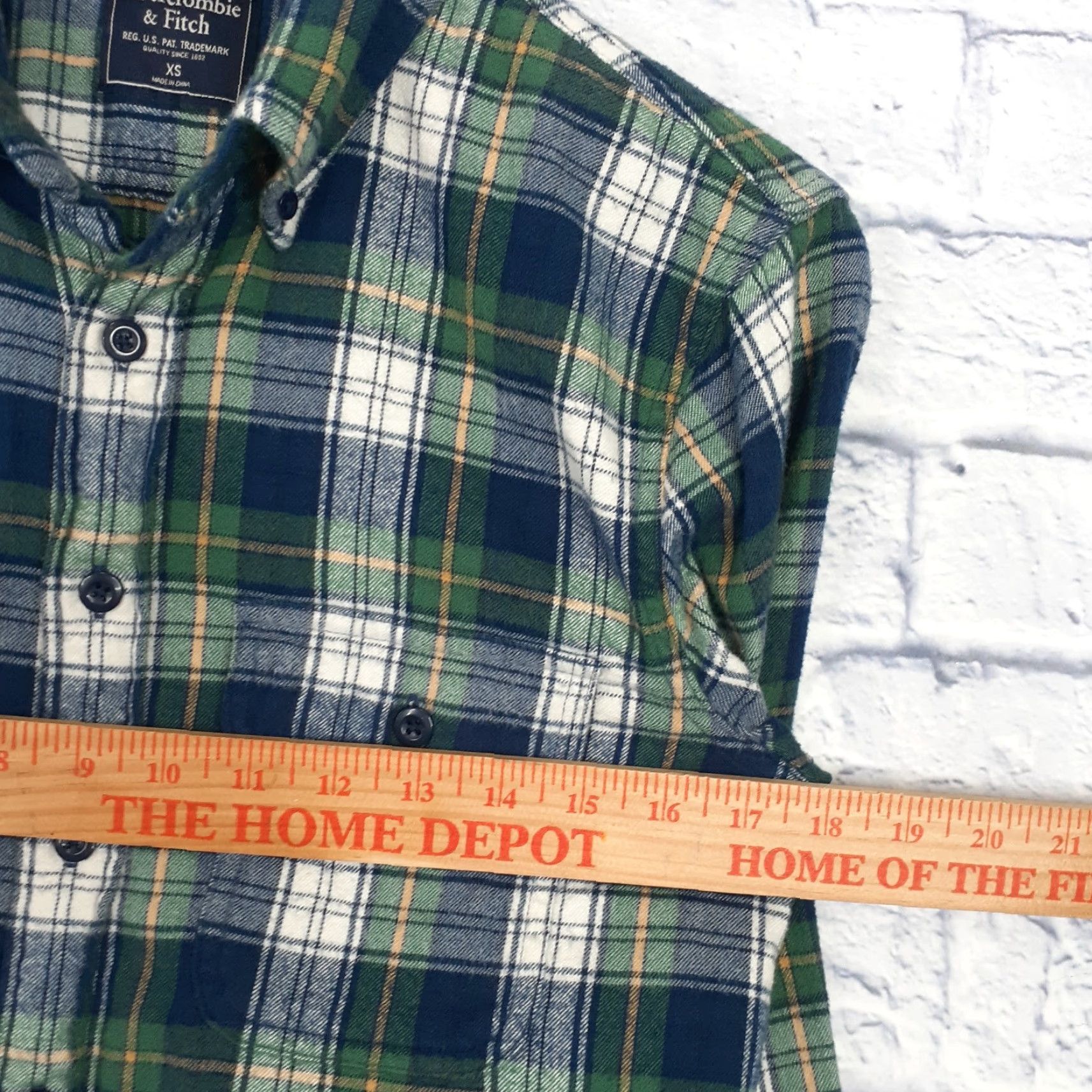 Abercrombie & Fitch Abercrombie & Fitch Button-Up Long Sleeve Plaid Flannel Shirt Mens XS Multicolor Size US XS / EU 42 / 0 - 5 Thumbnail