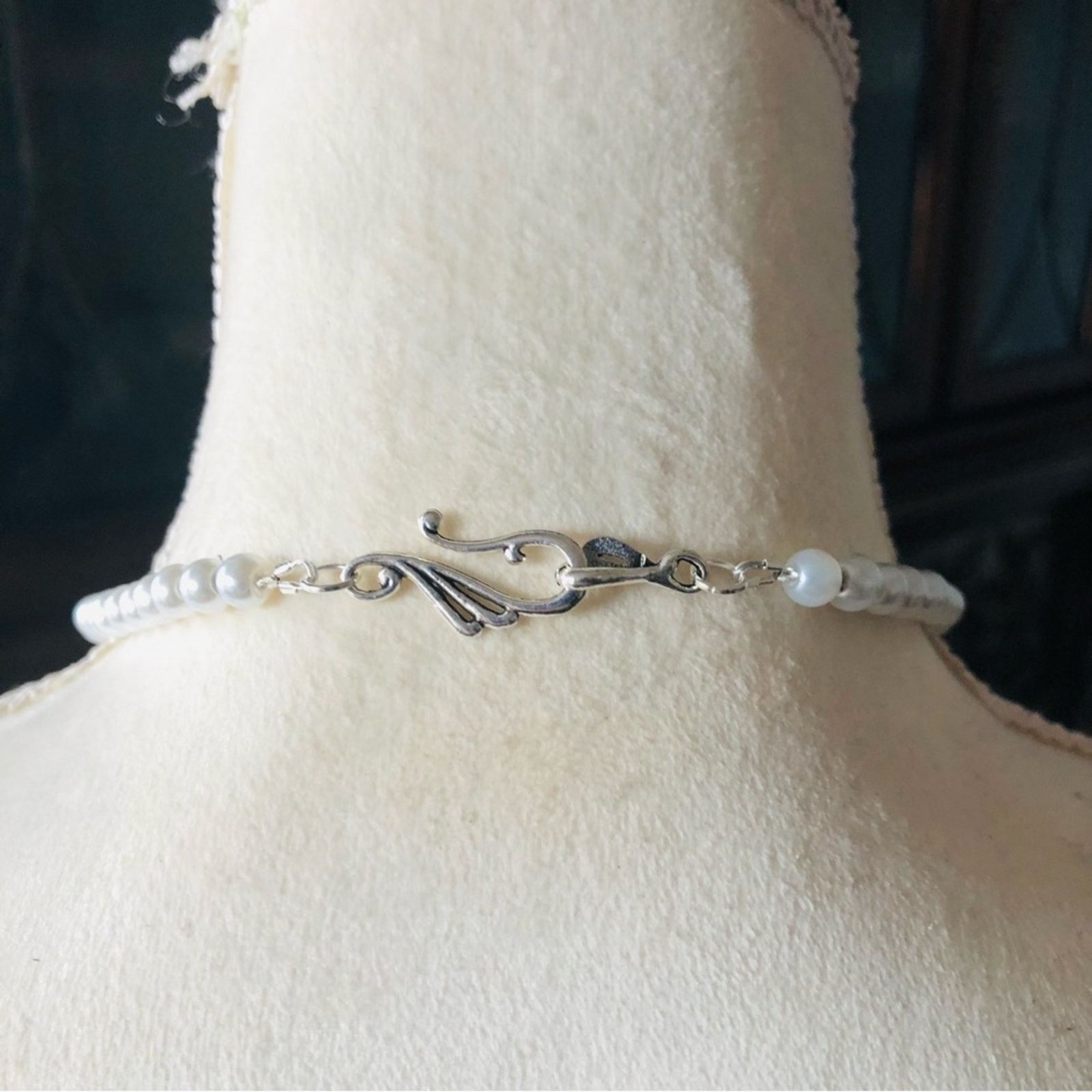 Handmade Handcrafted repurpose filigree pearl cluster Pearl necklace Size ONE SIZE - 7 Thumbnail