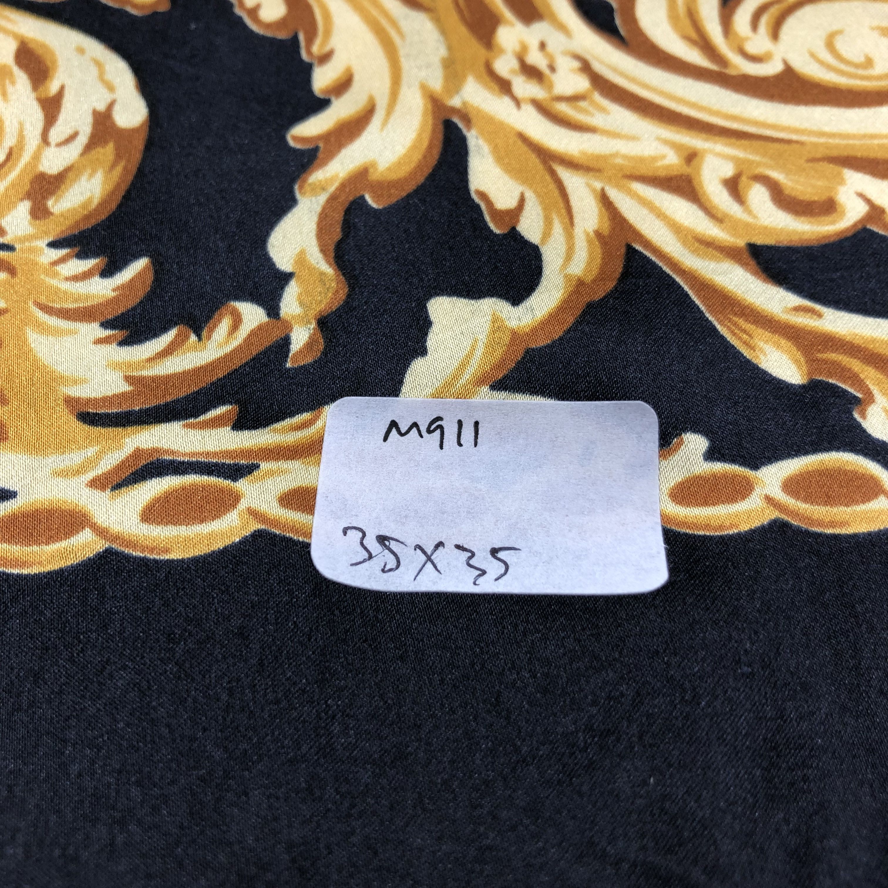 Vintage Music Cords Hand Rolled Silk Scarf M911 Size ONE SIZE - 7 Thumbnail
