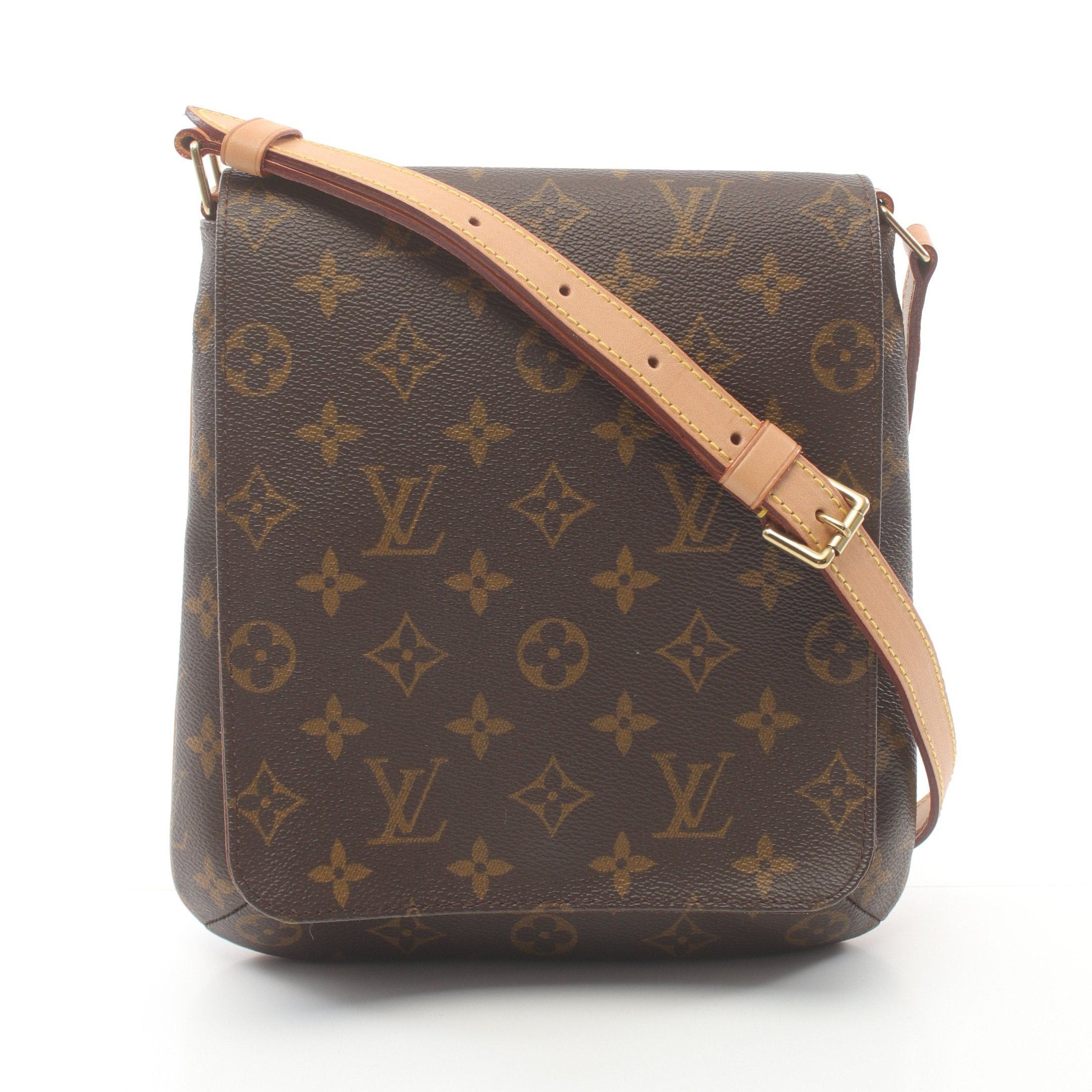 Louis Vuitton Louis Vuitton Musette Salsa Short Strap Monogram Shoulder Bag Leather Brown Size ONE SIZE - 1 Thumbnail