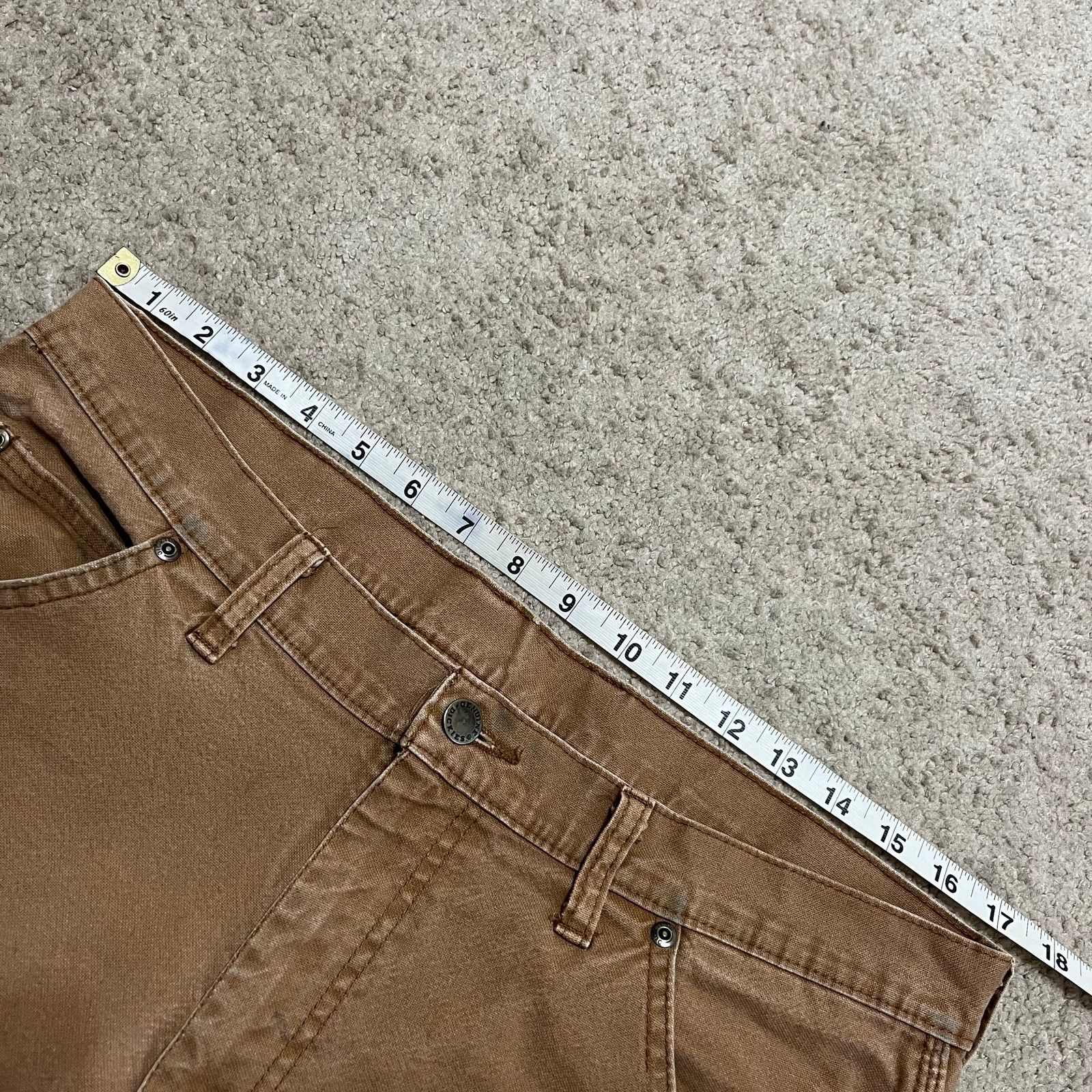 Dickies Dickies Distressed Faded Dark Tan Workwear Pants 34Wx32L Size US 34 / EU 50 - 7 Thumbnail