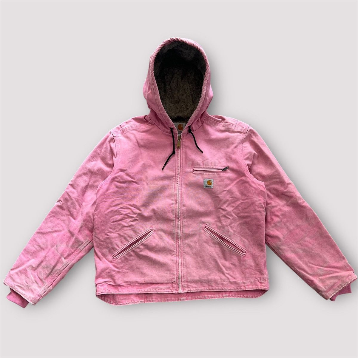 Carhartt Vintage J141 PKR Faded Carhartt Rose Detroit Hoodie Jacket Size US L / EU 52-54 / 3 - 1 Thumbnail