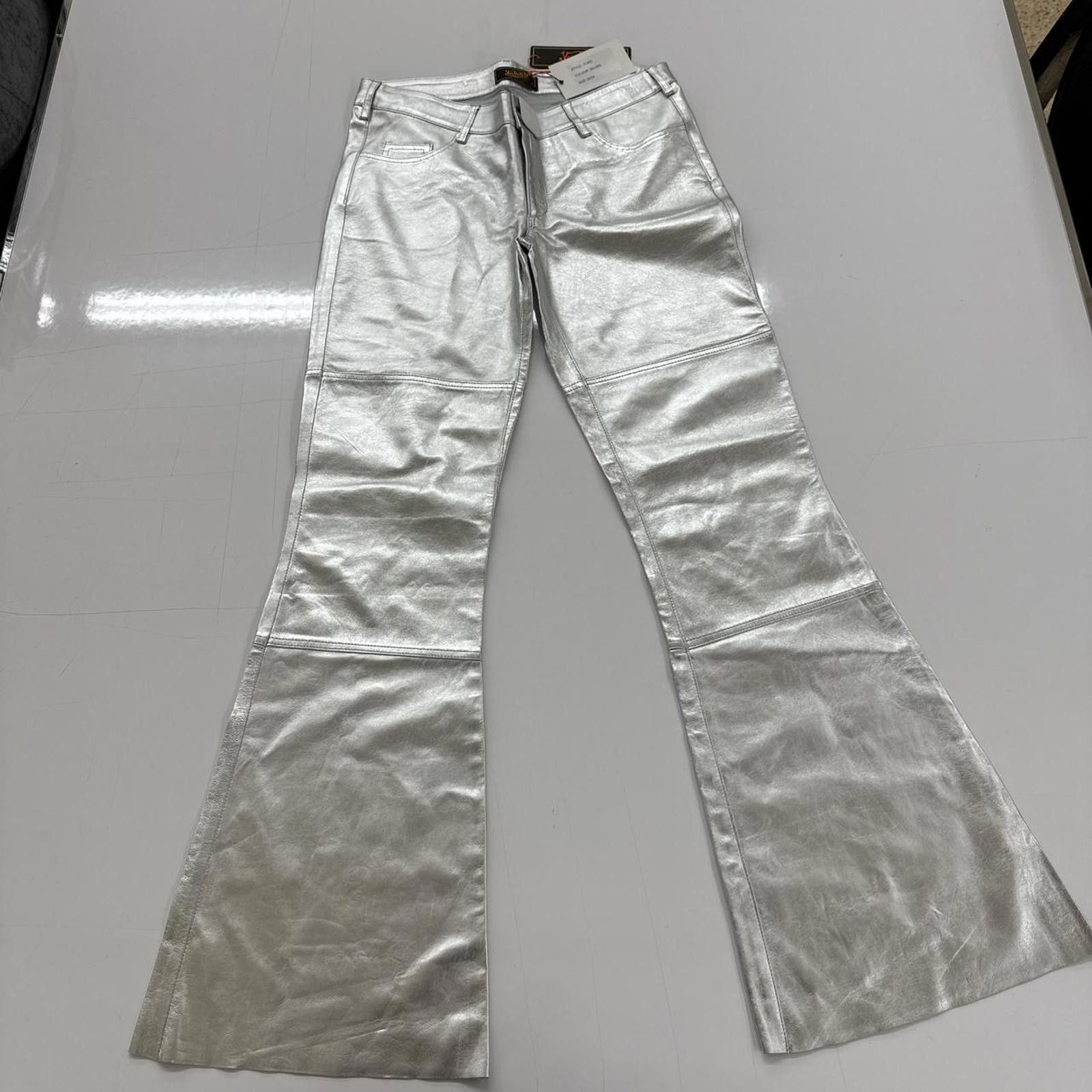Von Dutch Von Dutch Paris Leather Pant Silver Size 30/34 Logo Size 30" / US 8 / IT 44 - 1 Thumbnail
