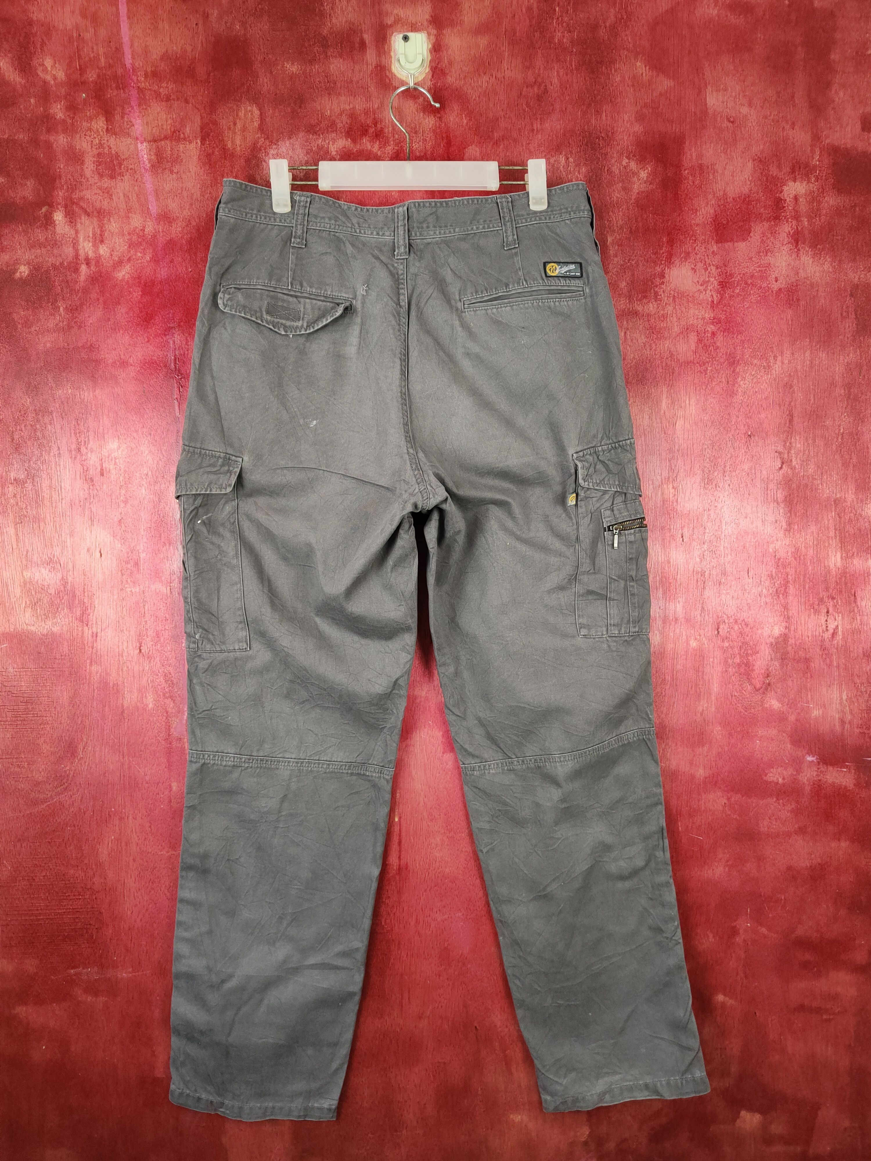 Japanese Brand n evolutions Dark Gray Multipocket Cargo Pants #S1281 Size US 33 - 7 Thumbnail