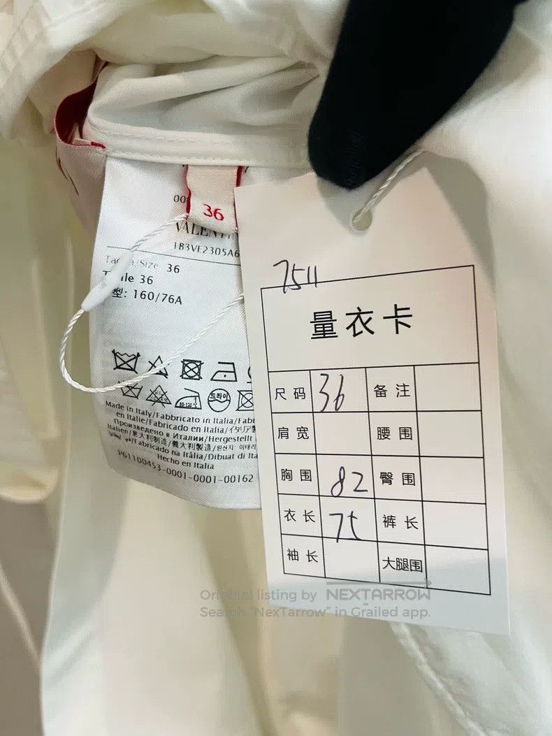 Valentino Valentino White waist-cinching one-piece shirt dress Size XS / US 0-2 / IT 36-38 - 3 Thumbnail