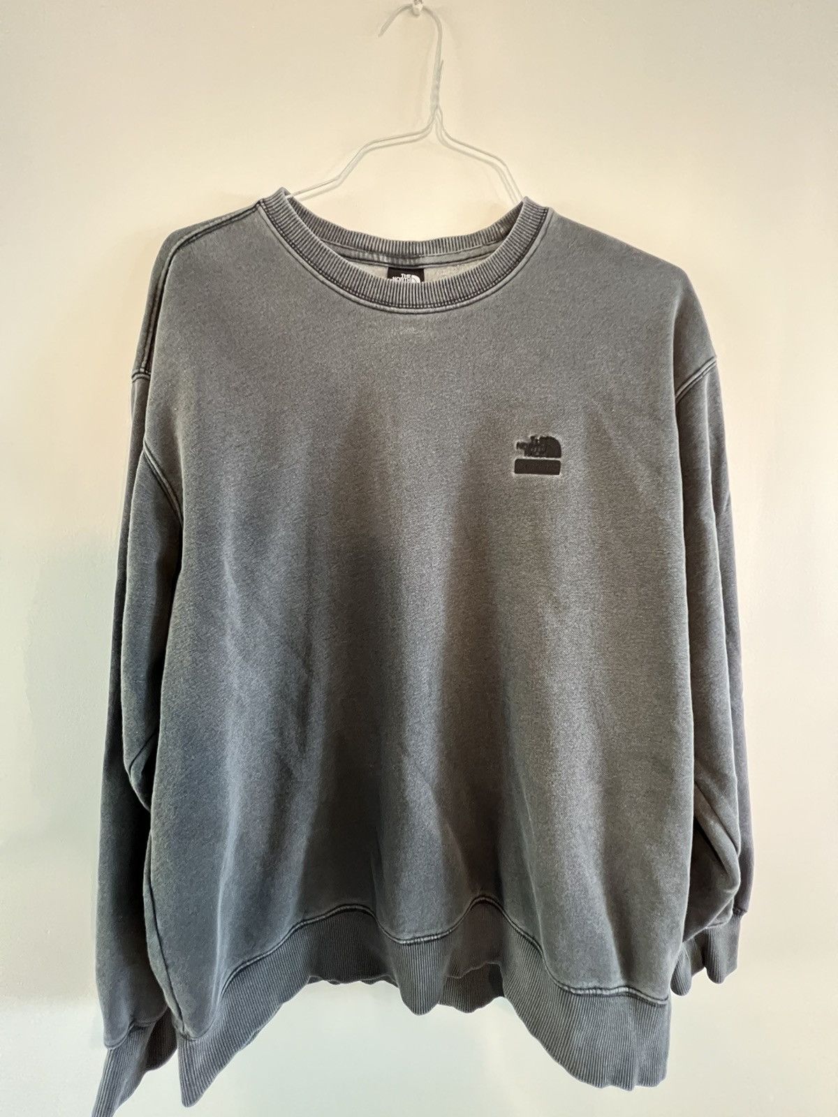 image of Supreme The North Face Pigment Printed Crewneck in Black, Men's (Size Large)