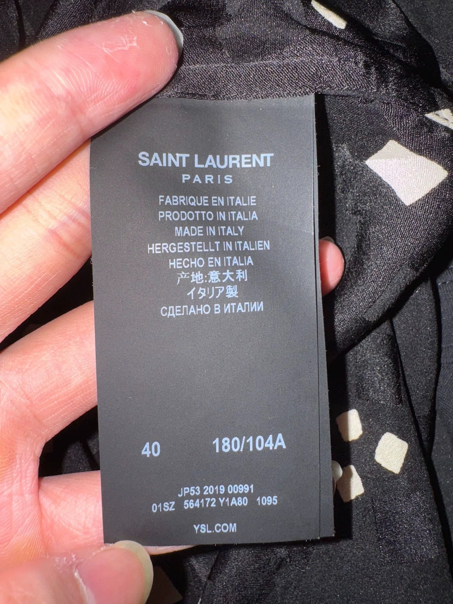 Saint Laurent Paris Authentic Saint Laurent SLP white checkered shirt Size US XL / EU 56 / 4 - 6 Thumbnail