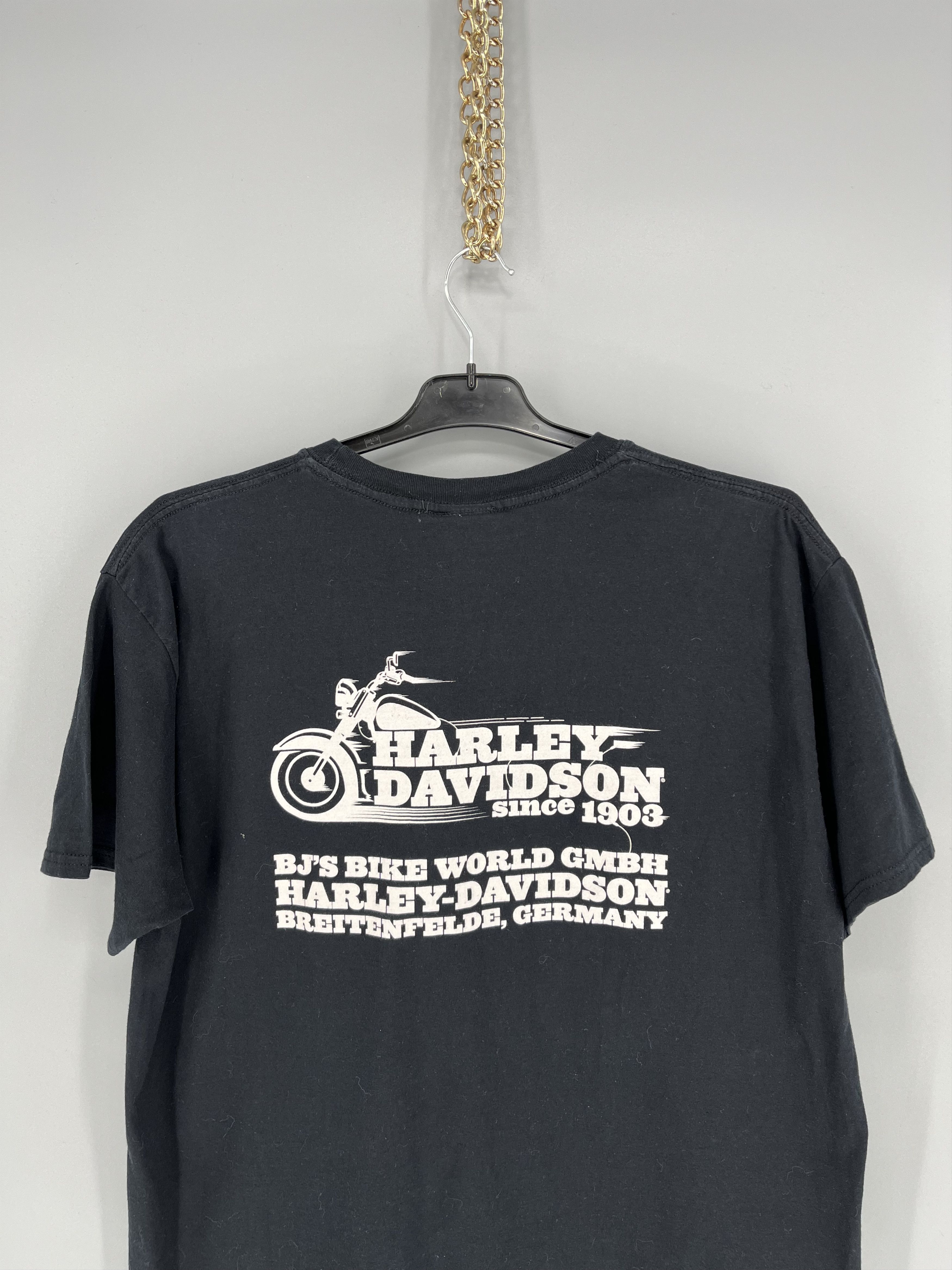 Harley Davidson Harley Davidson Spell Out Factory Customs Pocket T-Shirt Size US XL / EU 56 / 4 - 10 Thumbnail