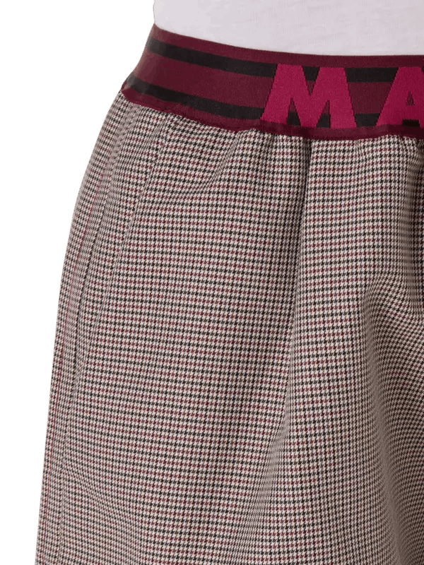 Marni o1w1db10824 Poule Wool Shorts in Burgundy/Red Size 30" / US 8 / IT 44 - 4 Thumbnail