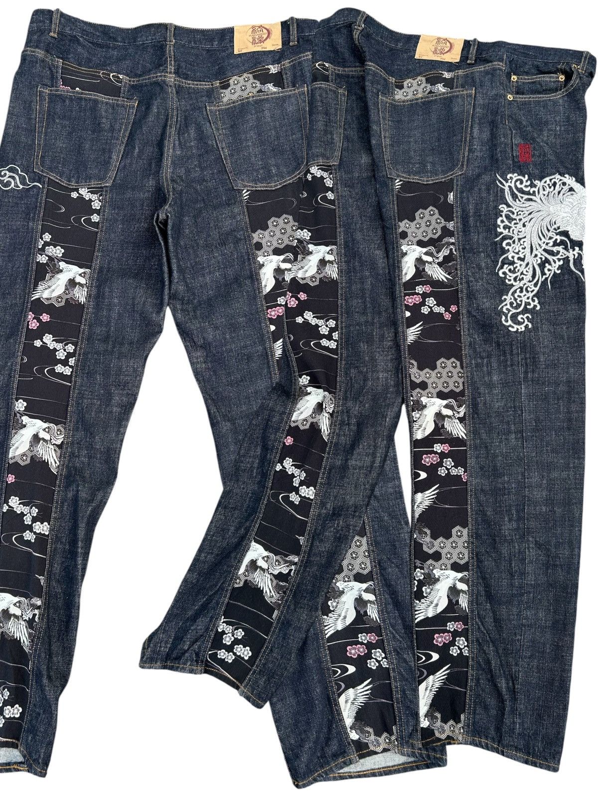 Kapital RARE' KARAKURI Japanese Embroidered Vintage Denim Jeans Size US 42 / EU 58 - 1 Thumbnail