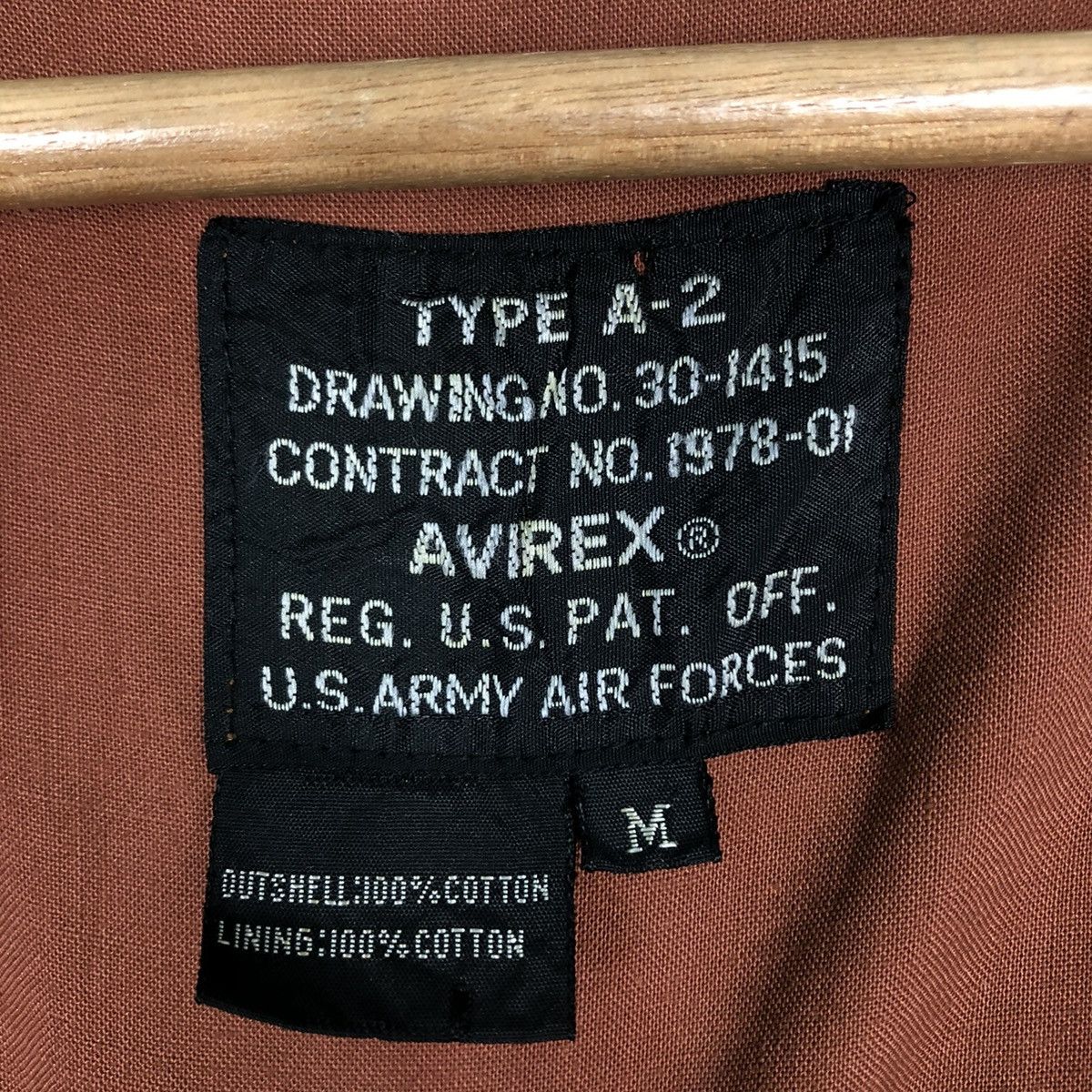 Avirex 🔥VTG 80’s BRIEFING TIME AVIREX BOMBER JACKET LEATHER COLLAR Size US M / EU 48-50 / 2 - 20 Thumbnail