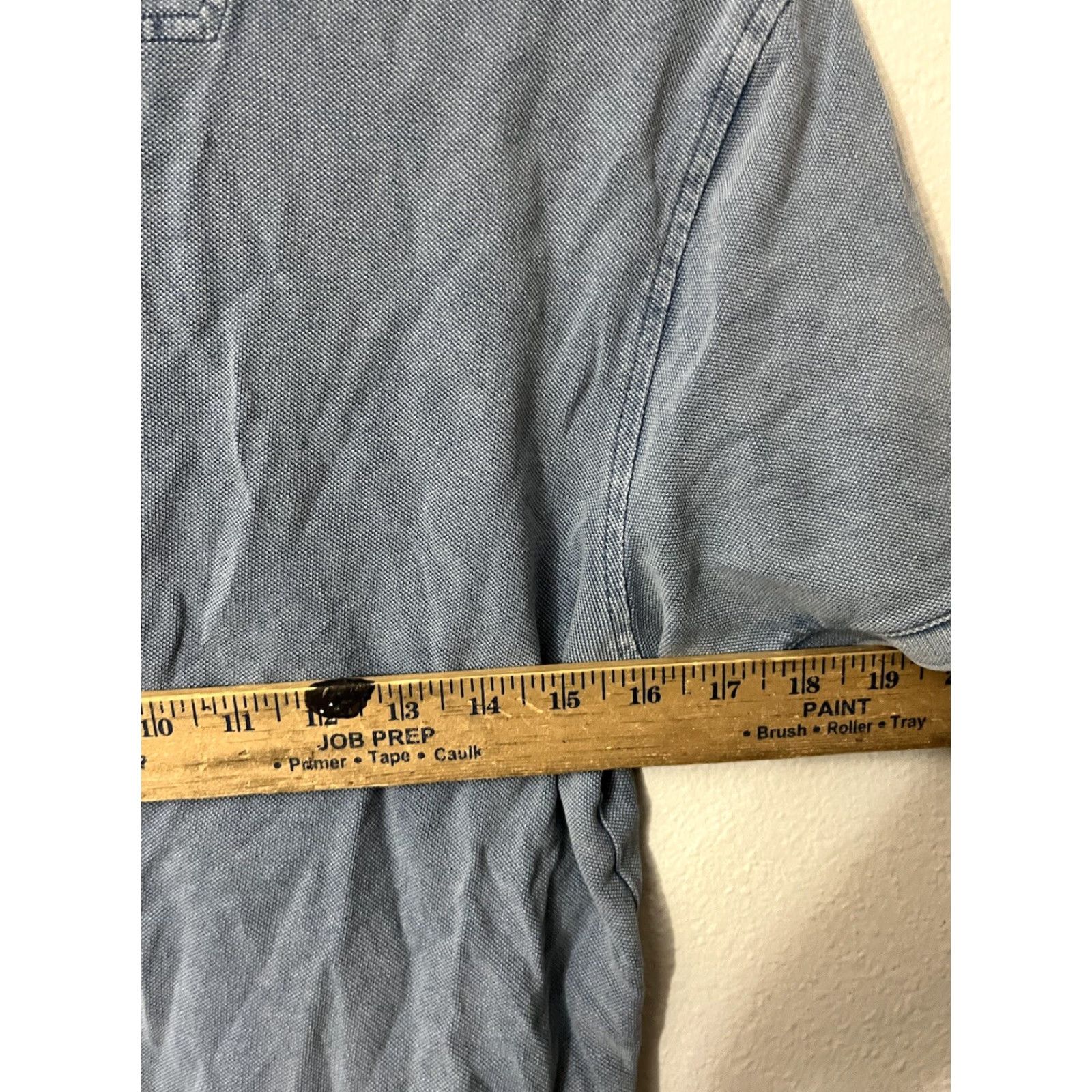 Vintage Polo Chambray Short Sleeve Lightweight Blue Men's Small Size US S / EU 44-46 / 1 - 6 Thumbnail