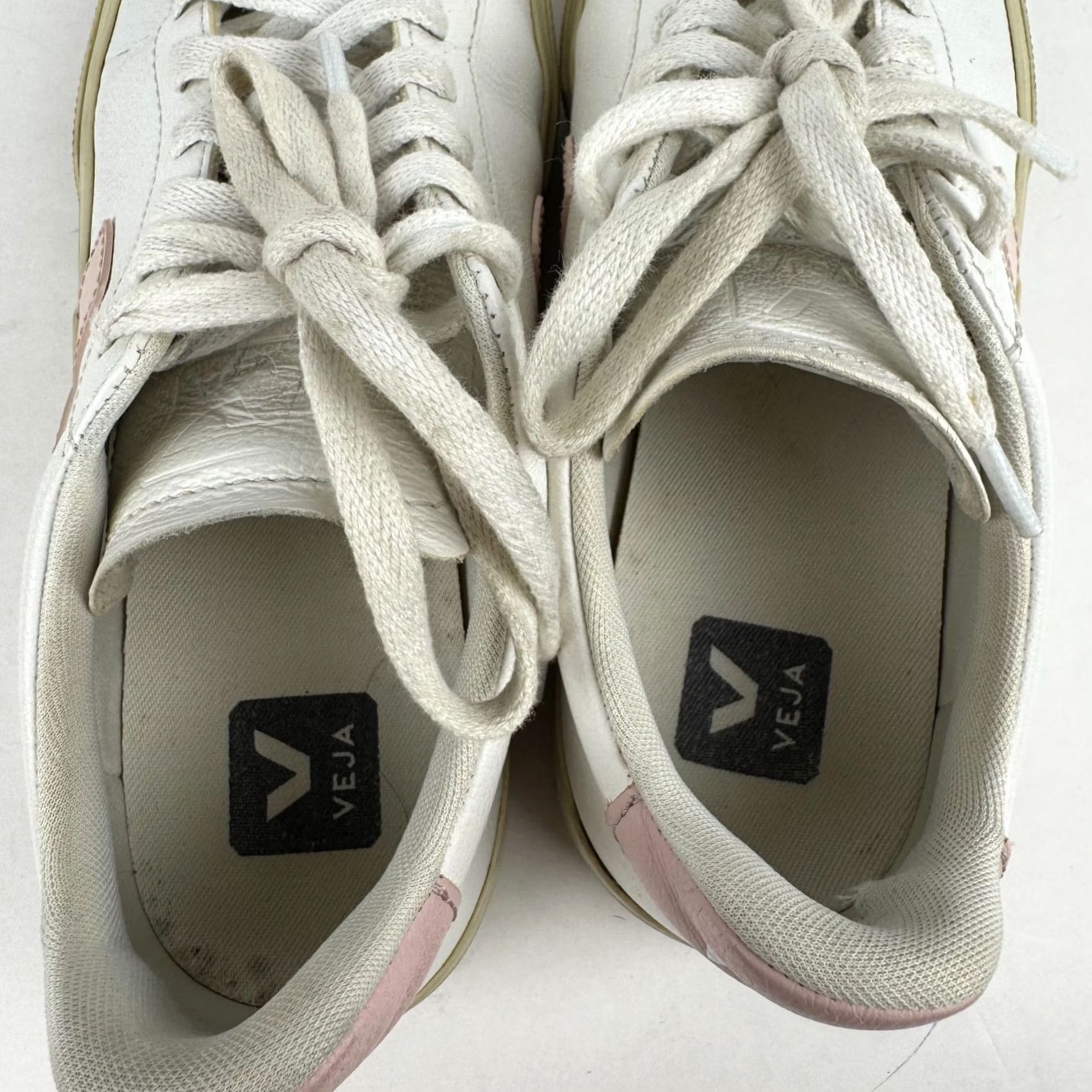 Veja VEJA Campo Womens White Leather Sneakers Low Top Casual Shoes Size S / US 4 / IT 40 - 7 Thumbnail