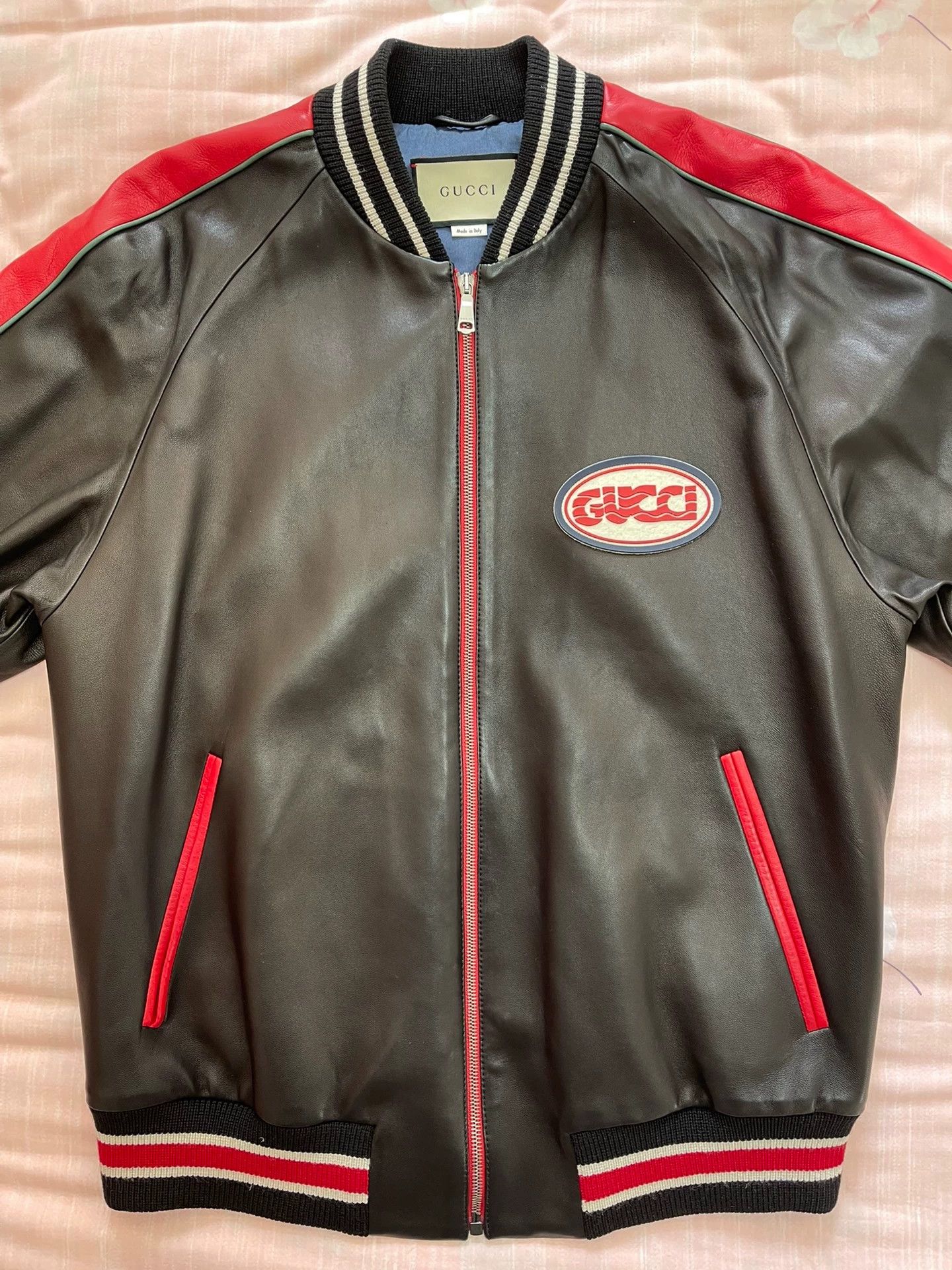 Gucci Gucci Basic Lambskin Leather Jacket Black Men's 50 Size US M / EU 48-50 / 2 - 1 Thumbnail