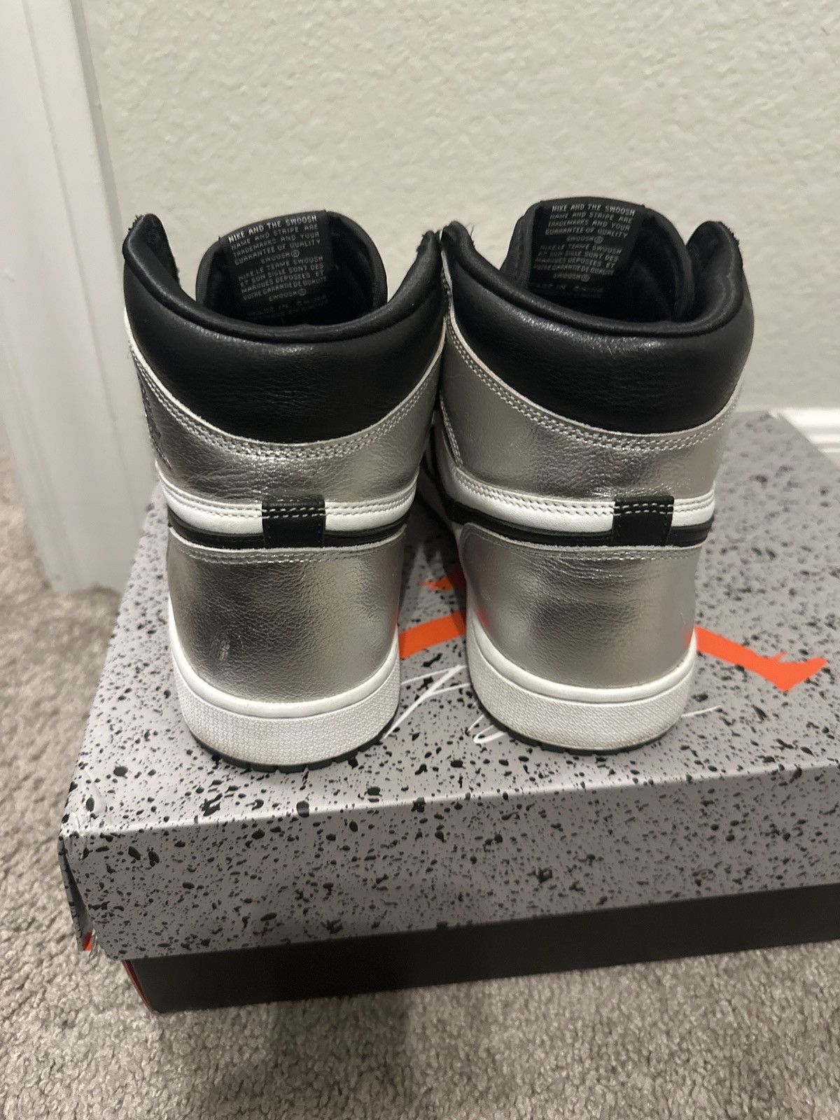 Jordan Brand × Nike Jordan 1 “Silver Toe” Size US 9 / EU 42 - 6 Thumbnail