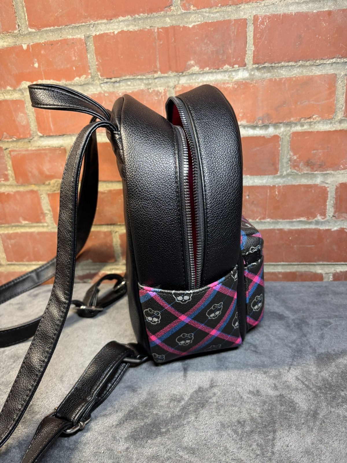 Other Monster High Alumni 2010 Mini Style Backpack Plaid Zip Up Size ONE SIZE - 3 Thumbnail
