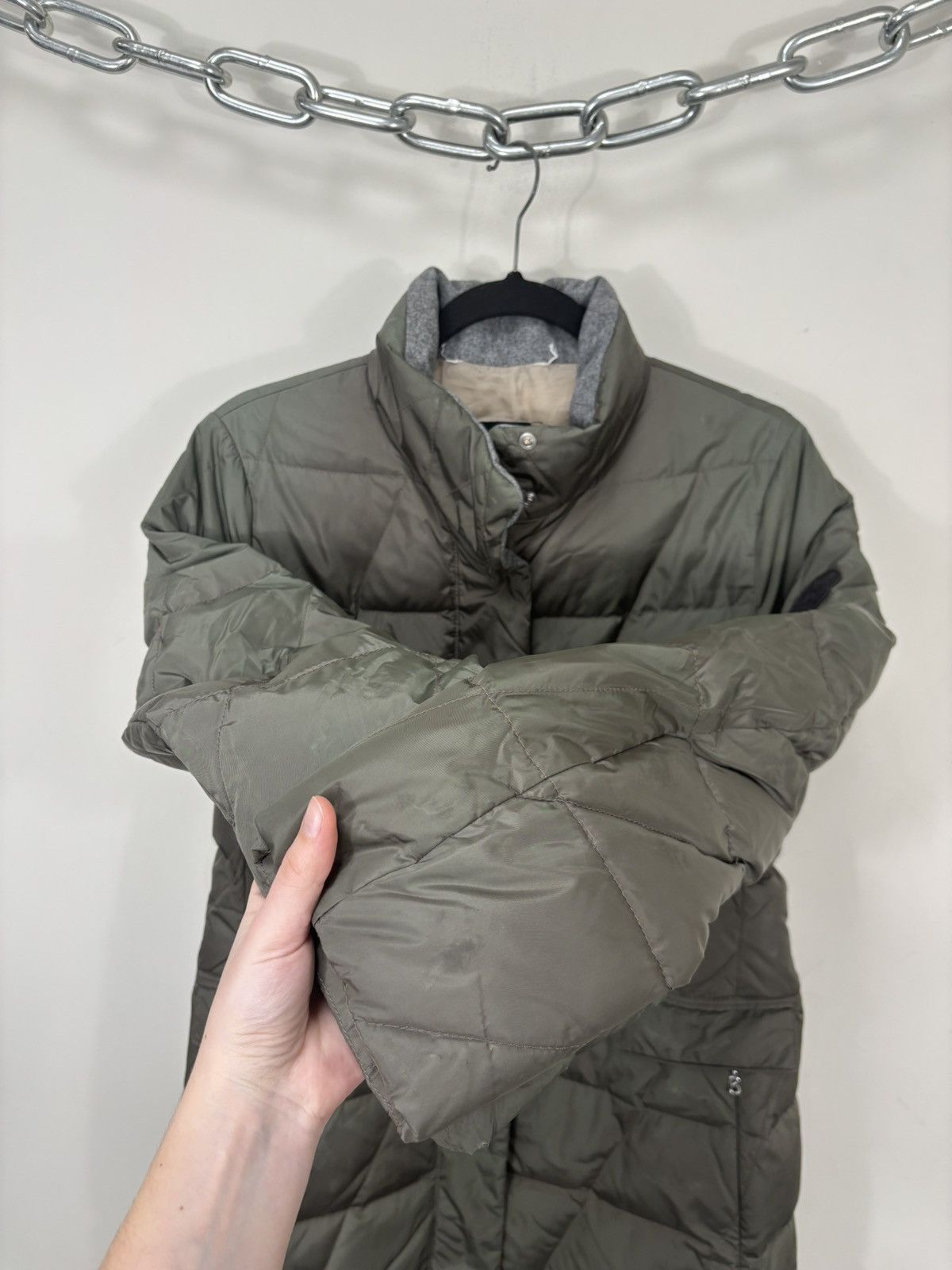 Bogner Bogner Willy Limonta Women’s Khaki Down Puffer Jacket Coat Size M / US 6-8 / IT 42-44 - 14 Thumbnail