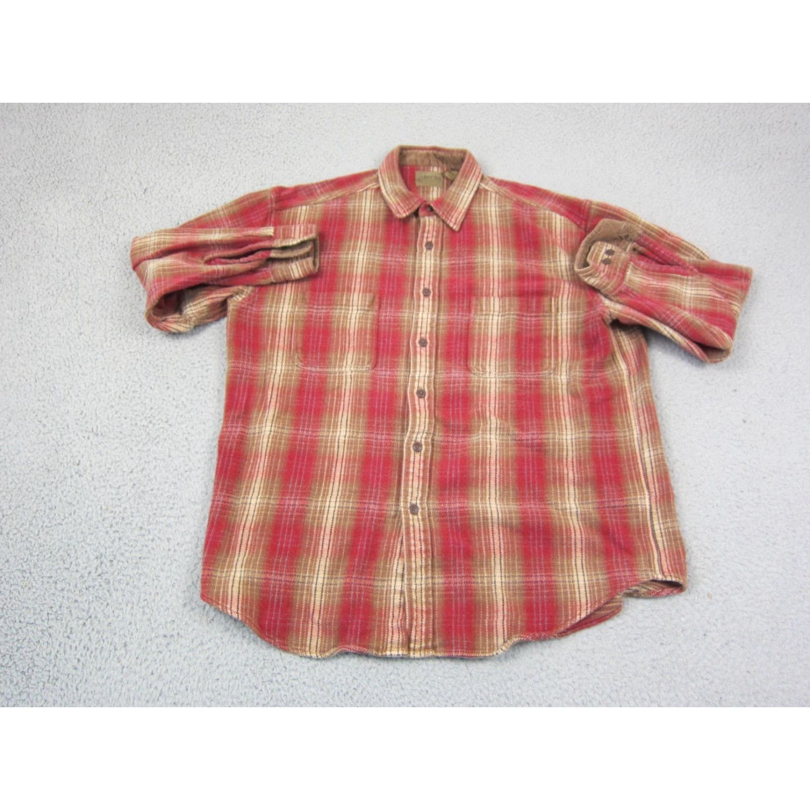 Vintage VINTAGE St Johns Bay Flannel Shirt Mens XLT Red Brown 90s Long Sleeve Pattern Plaid Button-Up Size US XL / EU 56 / 4 - 2 Thumbnail