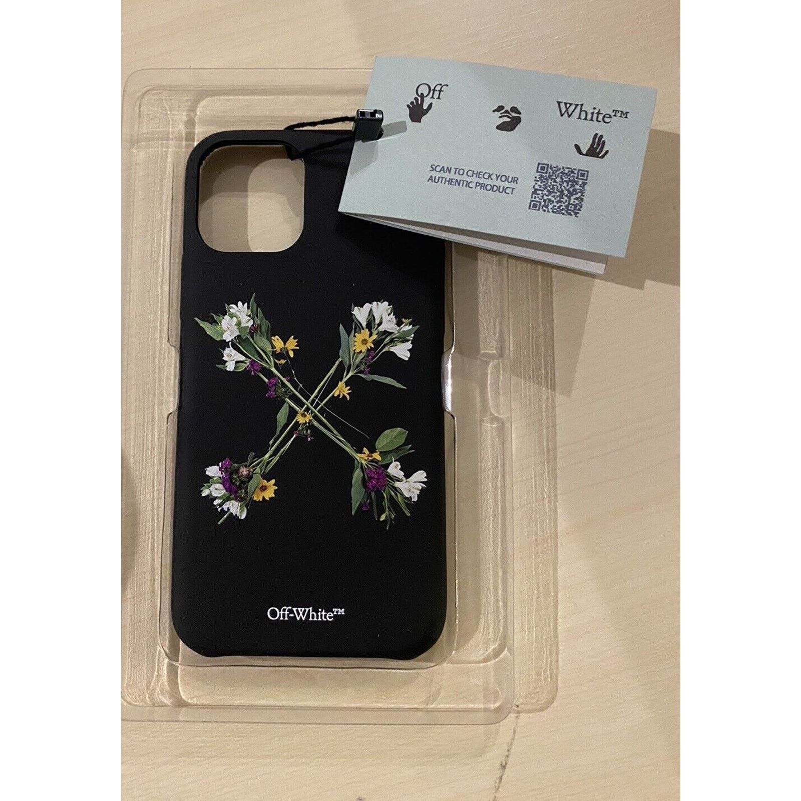 Off-White OFF-WHITE Flowers Black Floral iPhone 11 Pro XS XR back $259 Size ONE SIZE - 6 Thumbnail