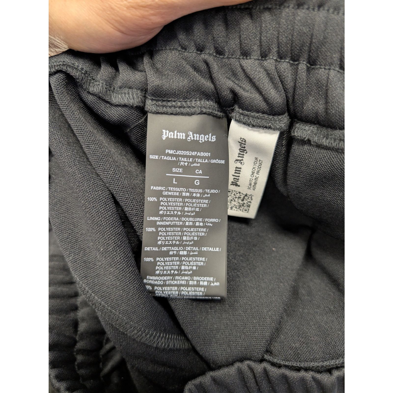 Palm Angels o1rshd1 Classic Logo Track Pants in Black / Off-White Size US 34 / EU 50 - 17 Thumbnail