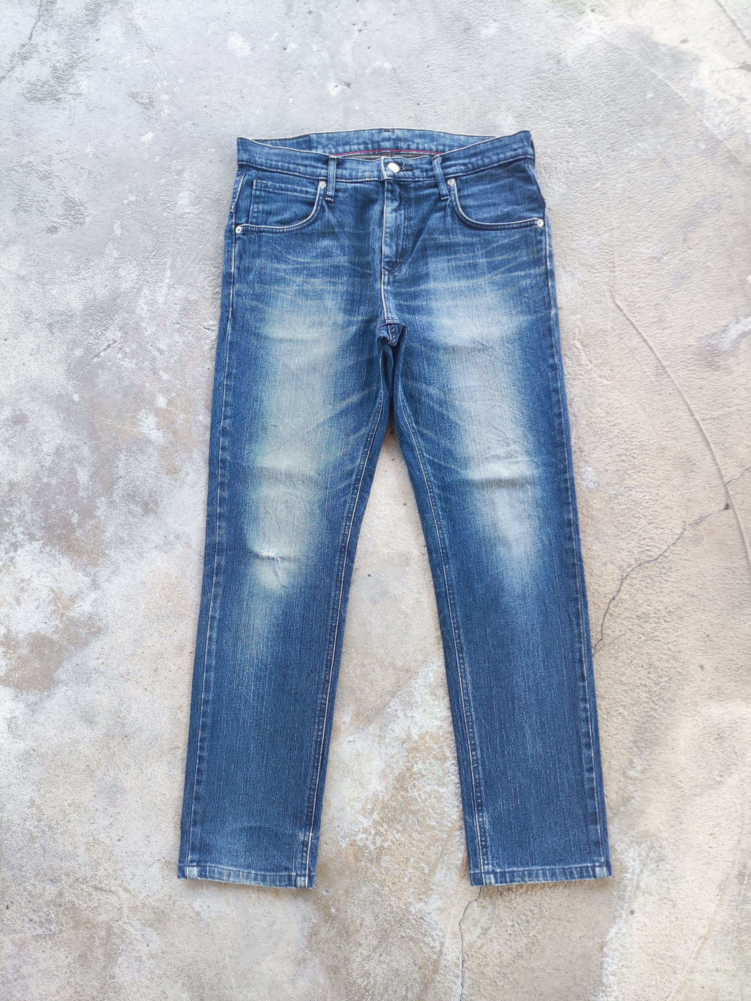 Edwin × Jean × Vintage Vintage Edwin StoneWash Distressed Faded Denim Pants Jeans Size US 32 / EU 48 - 2 Thumbnail