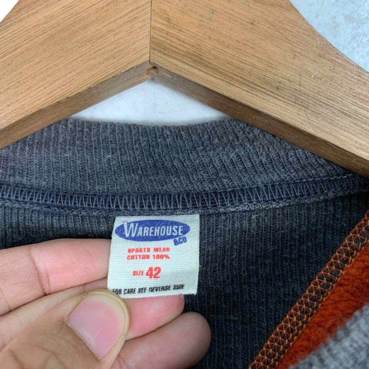 Japanese Brand WAREHOUSE & CO Orange Sweatshirts #0719-C33 Size US M / EU 48-50 / 2 - 10 Thumbnail