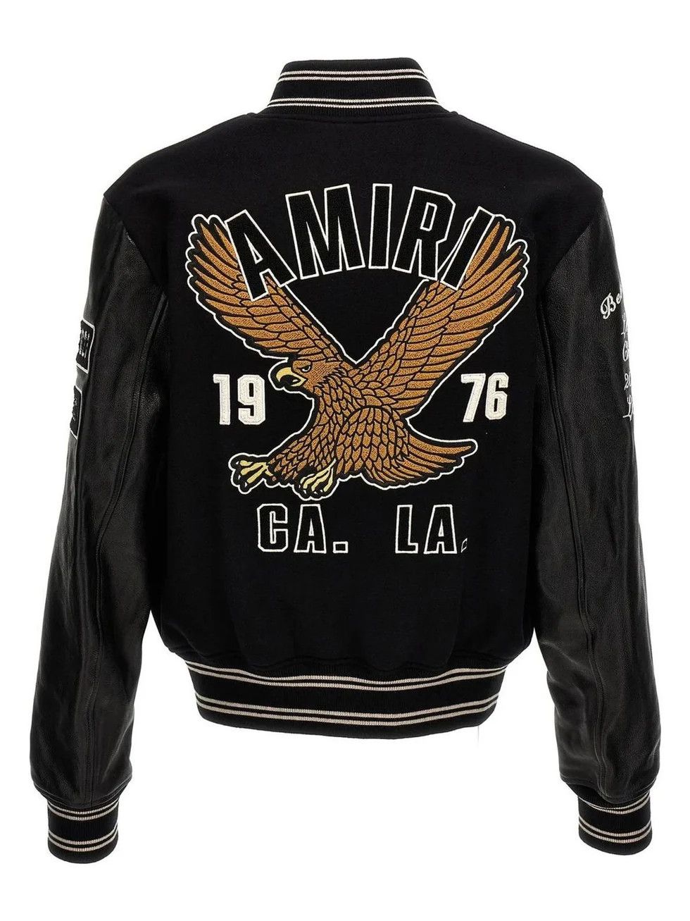 Amiri o1mle0725 Oversized Eagle Varsity Jacket in Black Size US M / EU 48-50 / 2 - 2 Thumbnail