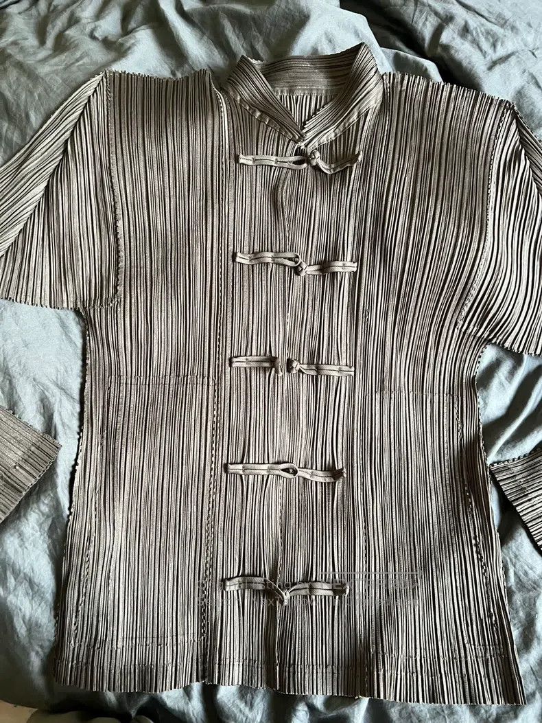 Issey Miyake Issey Miyake Chinese Style Jacket Size L / US 10 / IT 46 - 2 Thumbnail