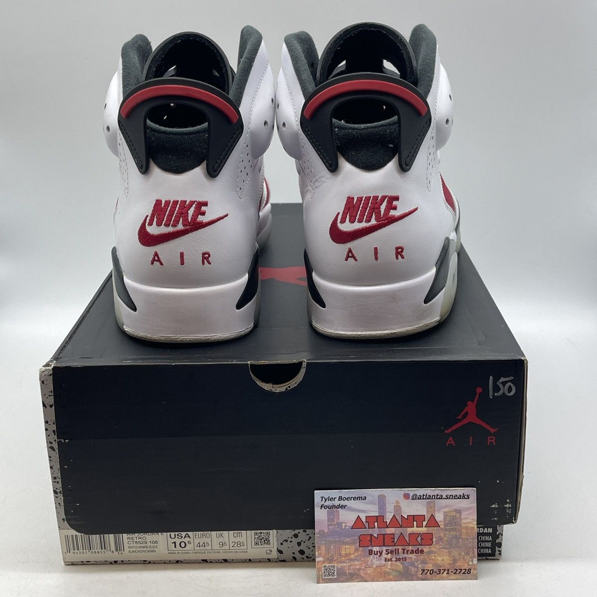 Jordan Brand Air Jordan 6 carmine Size US 10.5 / EU 43-44 - 3 Thumbnail